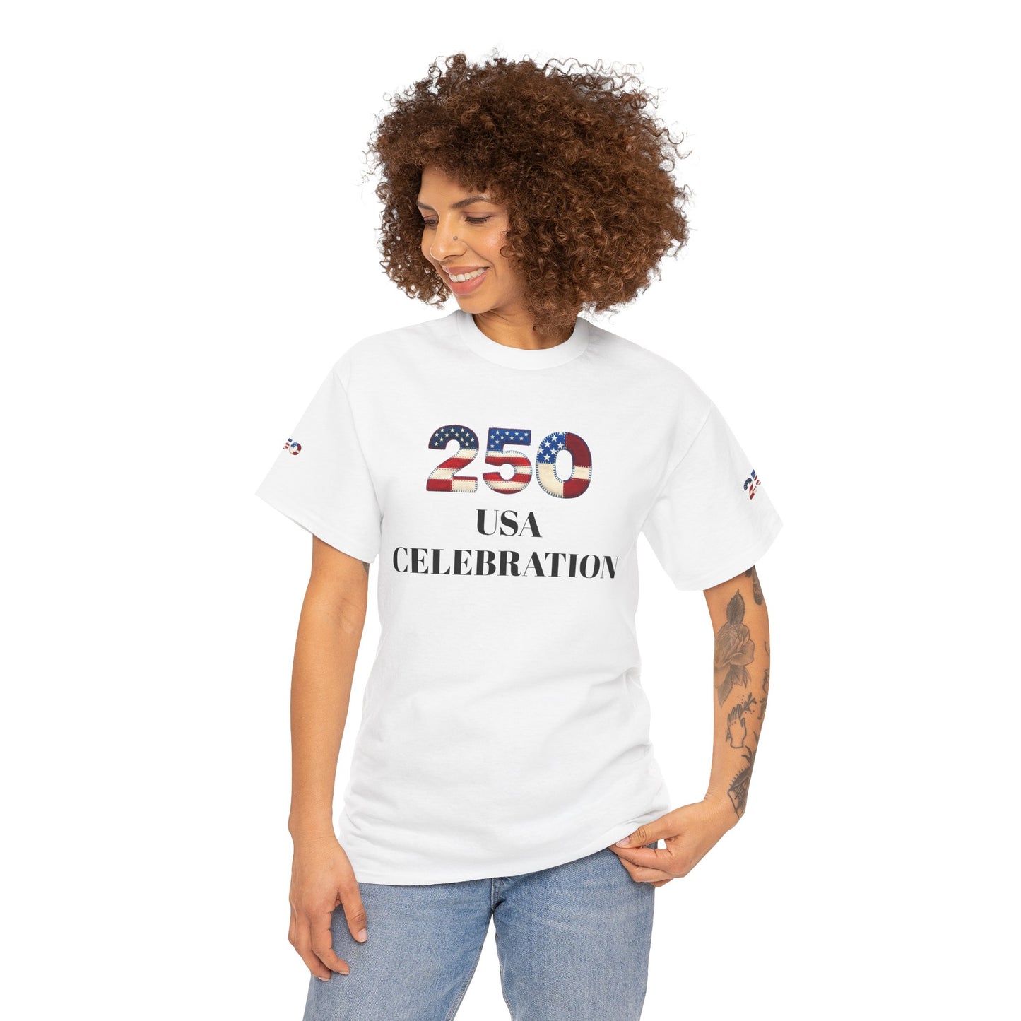 250 USA Celebration T‑Shirt — Patriotic 4th of July Tee
