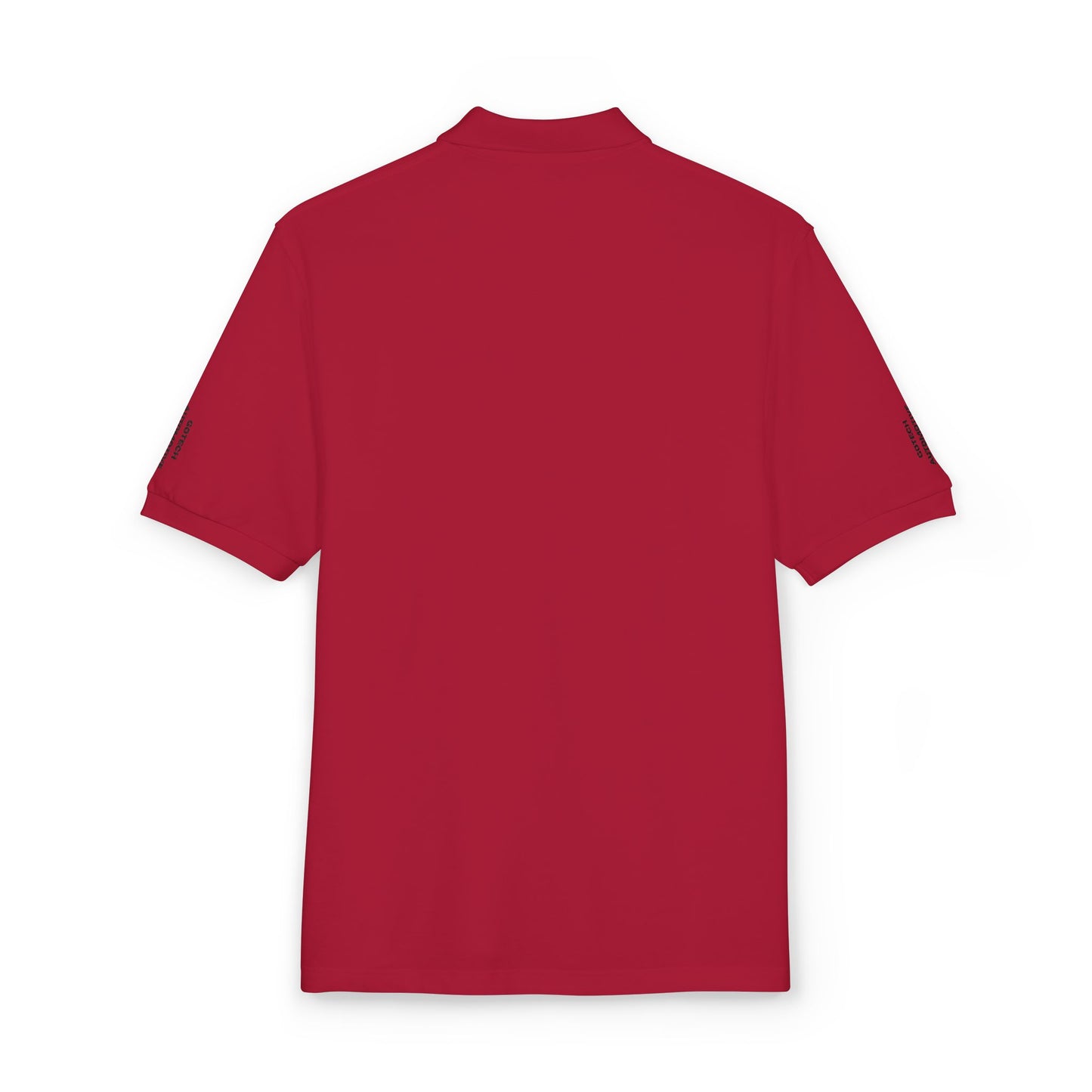 Embroidered Blue Ripple Logo Polo