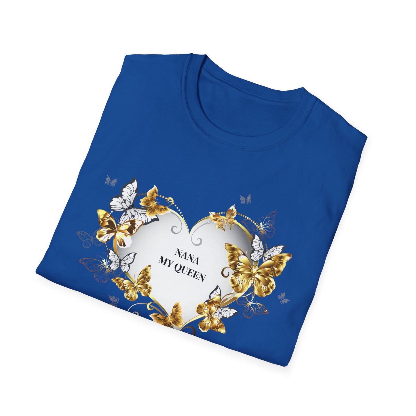 Nana My Queen Butterfly Heart T-Shirt — Grandma Mother's Day Gift