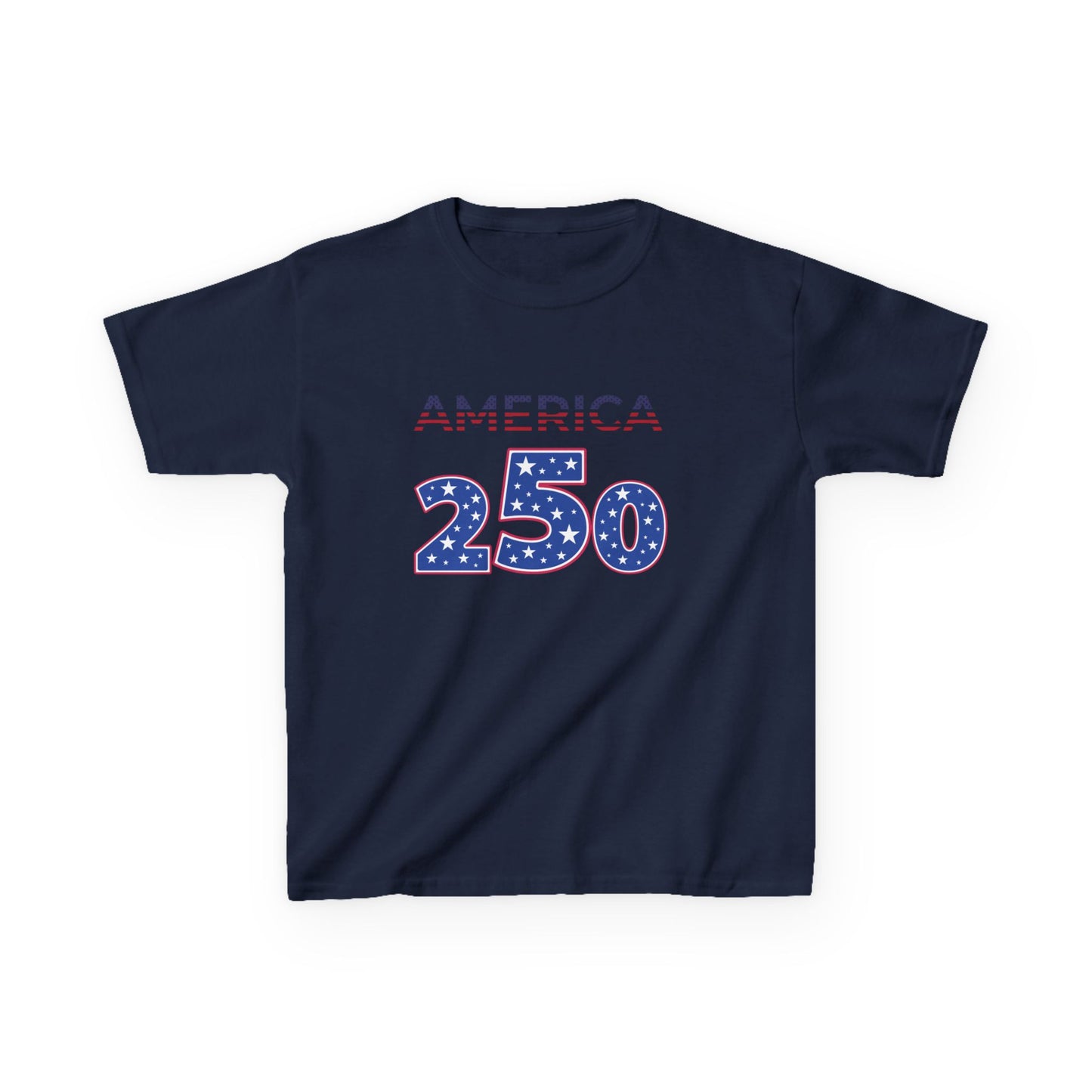 America 250 Kids Tee | Patriotic Fireworks Fourth of July Shirt