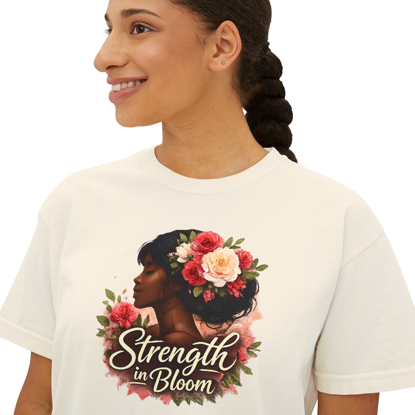 Strength in Bloom Women's Boxy Tee