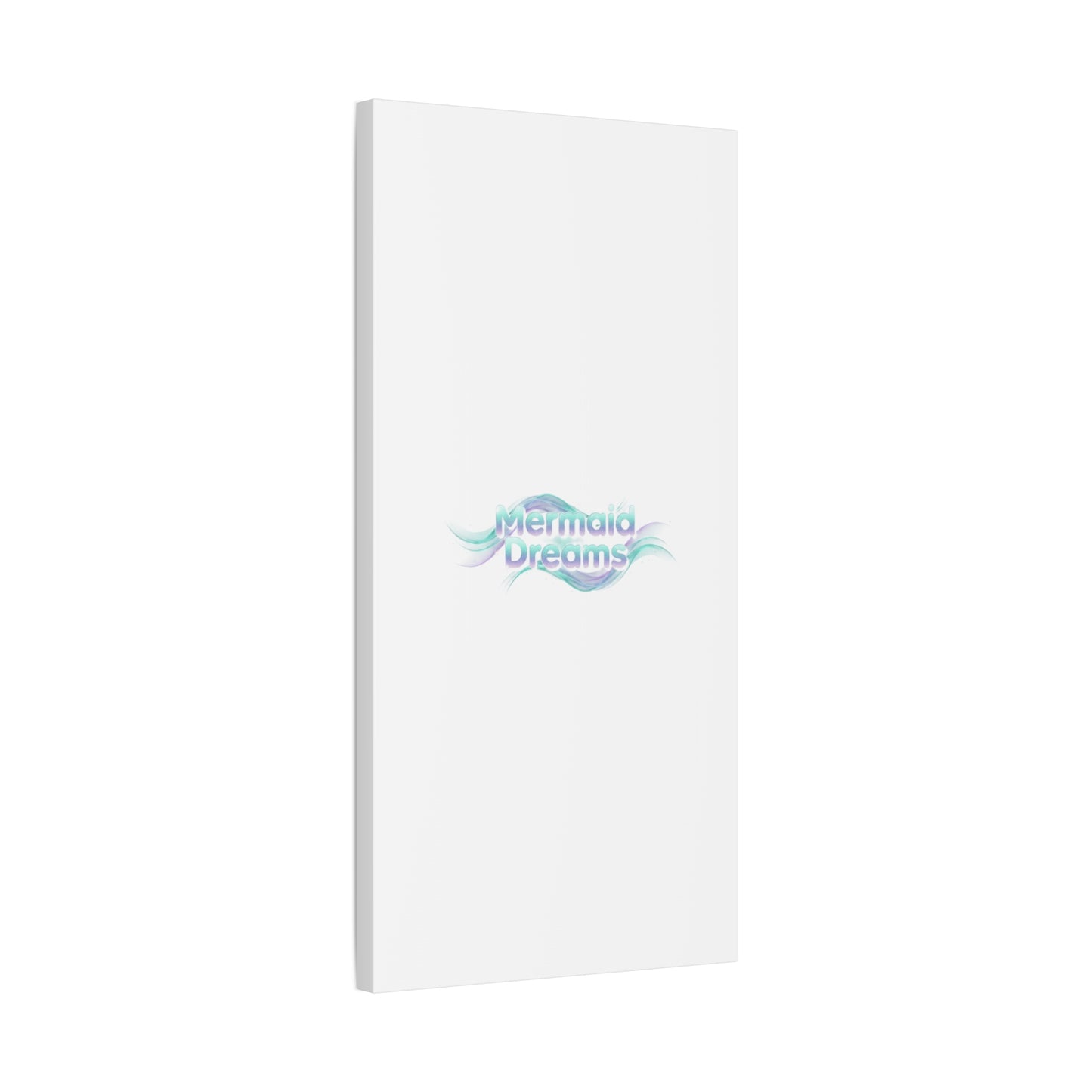 Mermaid Dreams Matte Canvas | iridescent text, pearly word accent