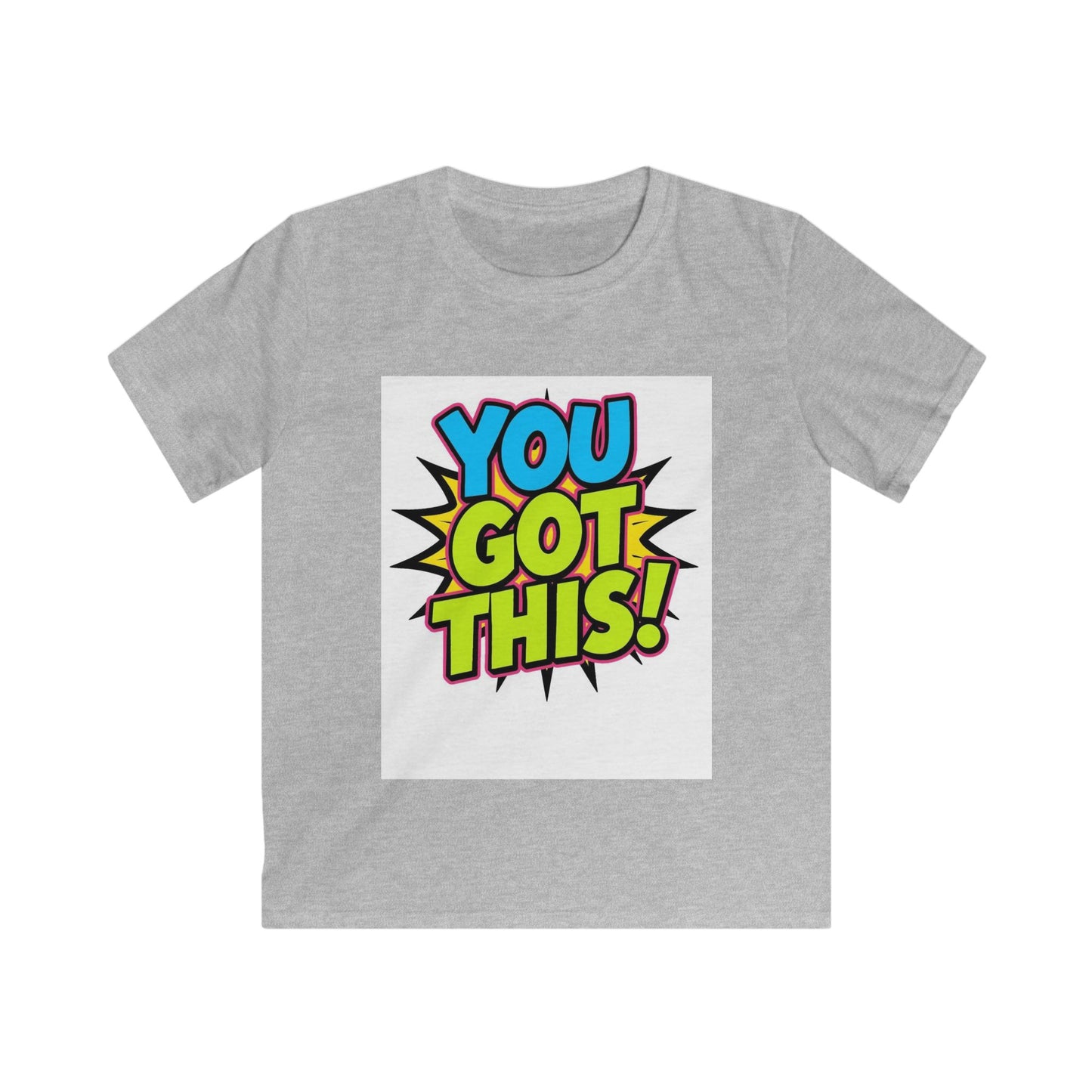 Kids T-Shirt — "You Got This!" Colorful Comic Motivational Tee