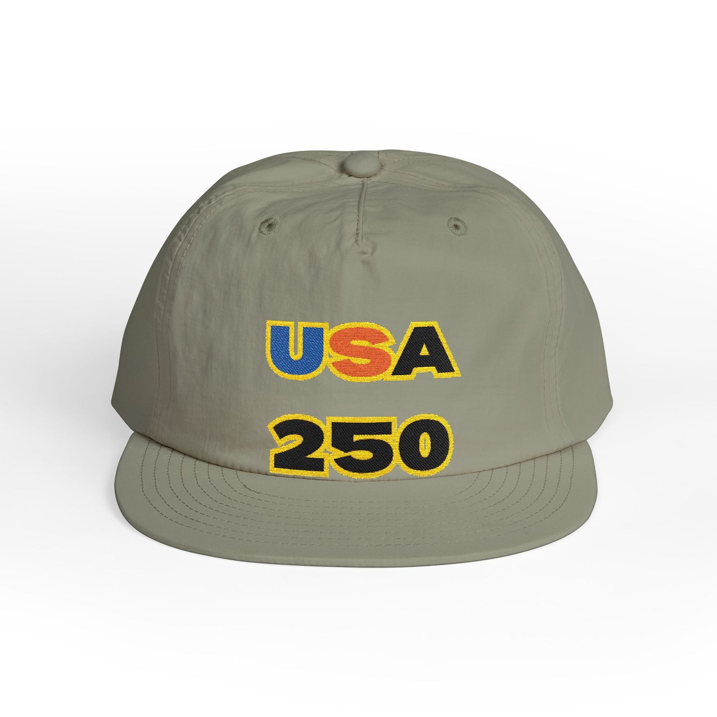 USA 250 Surf Cap | Embroidered Trucker Hat, White Snapback