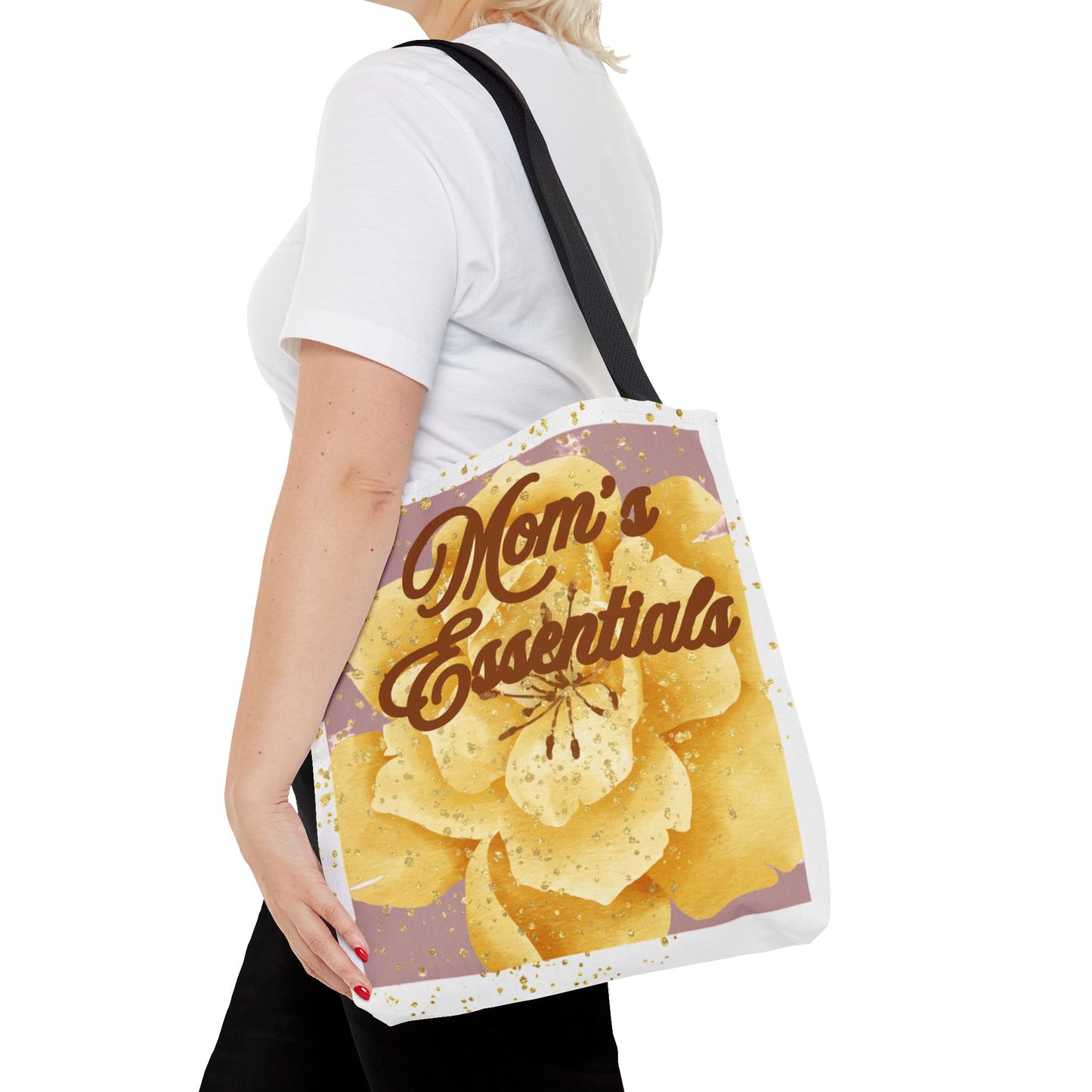 Mom Tote Bag | Mother’s Day Gift | Blush Pink Gold Minimal Tote | Everyday Mom Bag