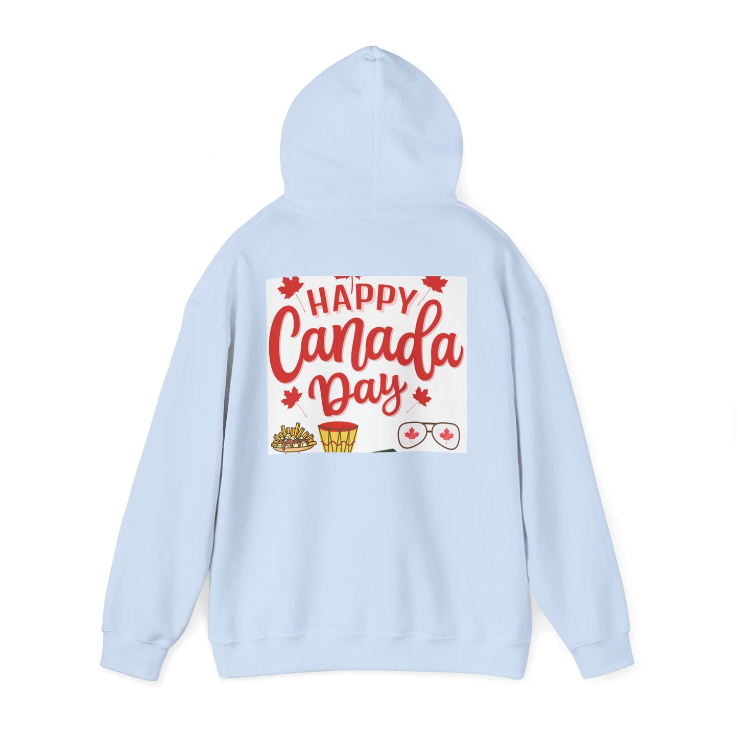 Canada Day Hoodie — "Happy Canada Day! Proud Canadian" Celebration Sweatshirt