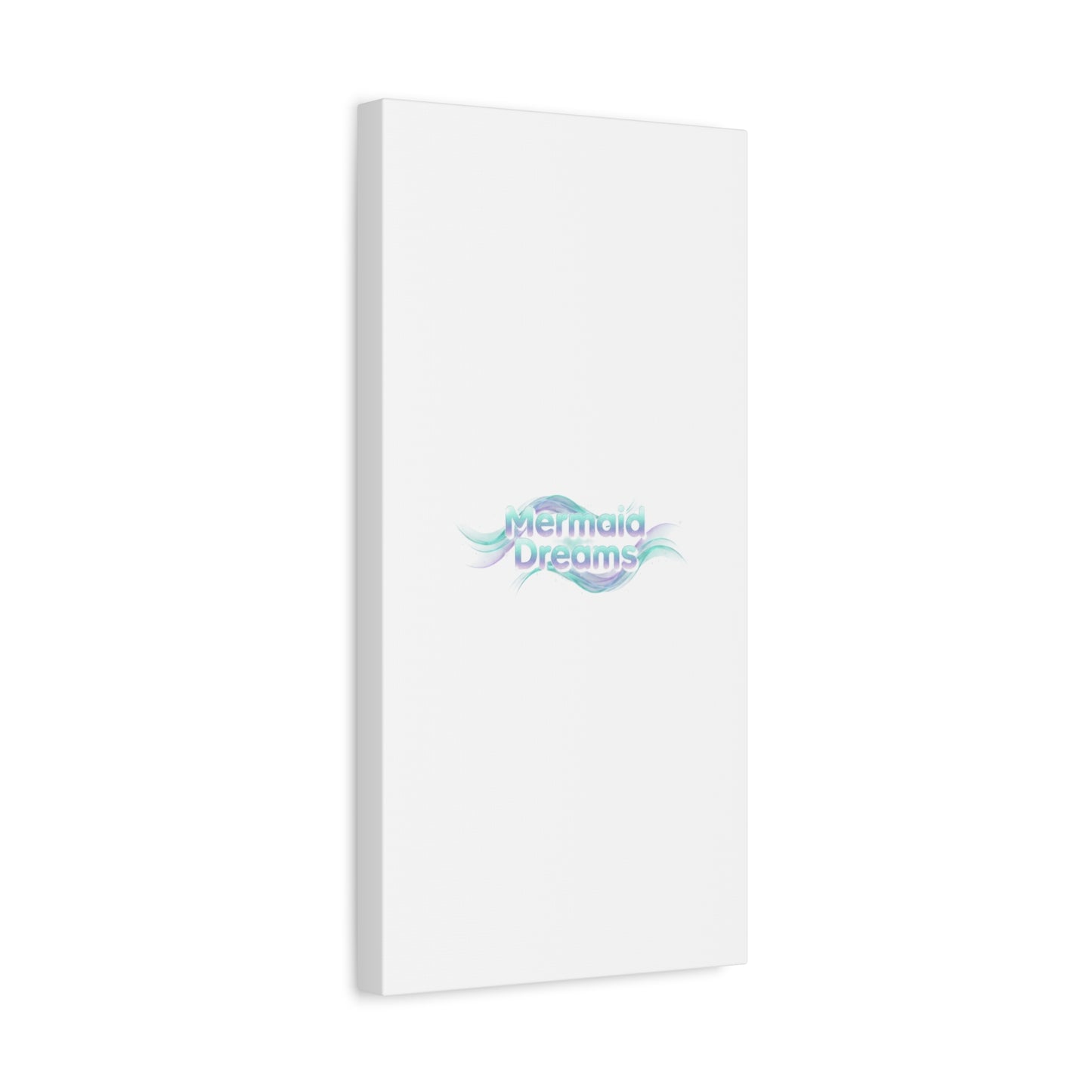 Mermaid Dreams Matte Canvas | iridescent text, pearly word accent