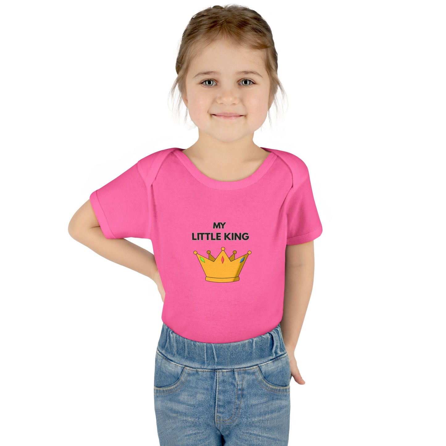 Infant Bodysuit — "My Little King" Baby Onesie
