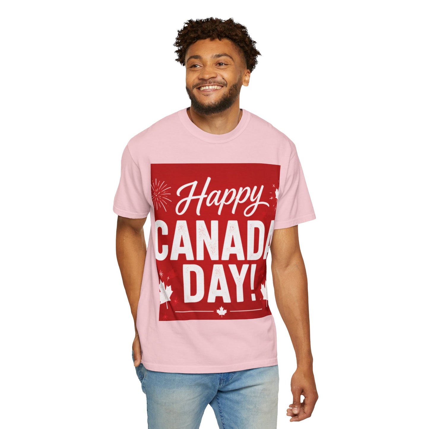 Happy Canada Day T-Shirt — Red Maple Leaf Canada Day Tee