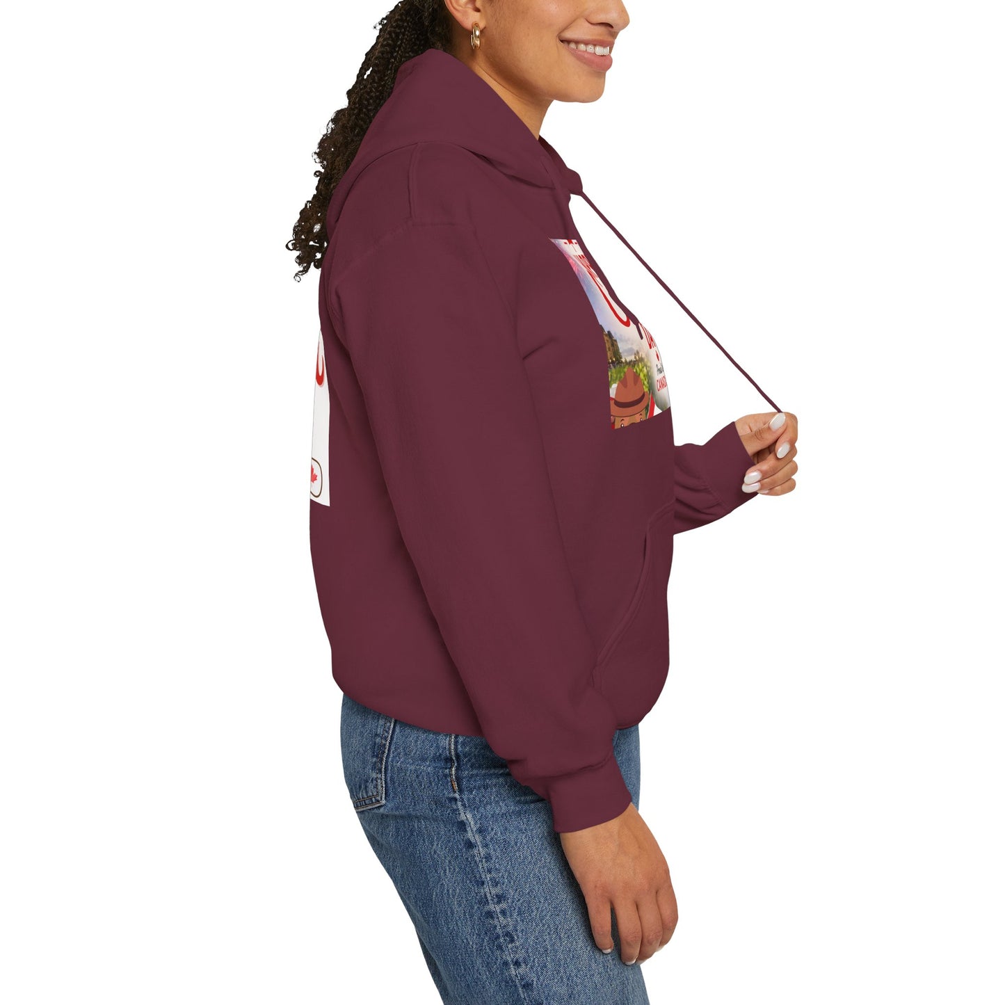 Canada Day Hoodie — "Happy Canada Day! Proud Canadian" Celebration Sweatshirt