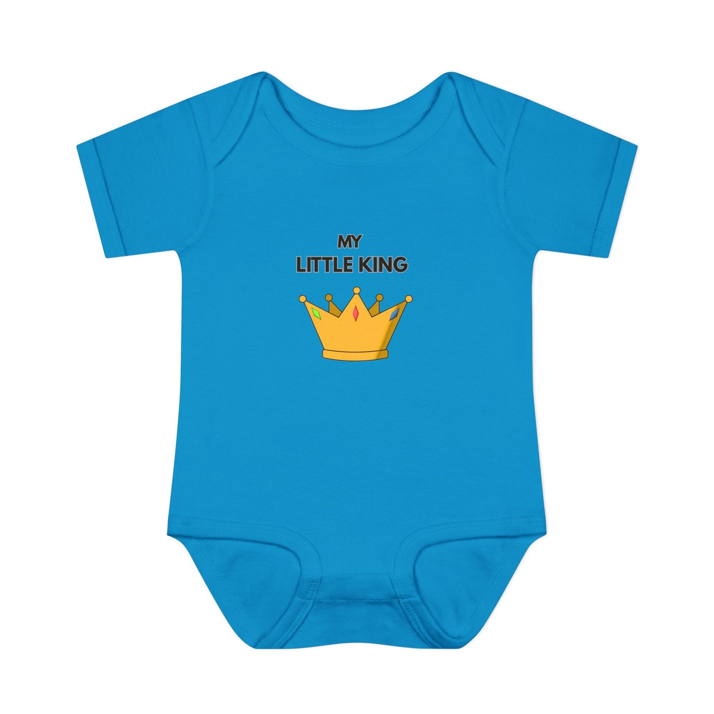 Infant Bodysuit — "My Little King" Baby Onesie