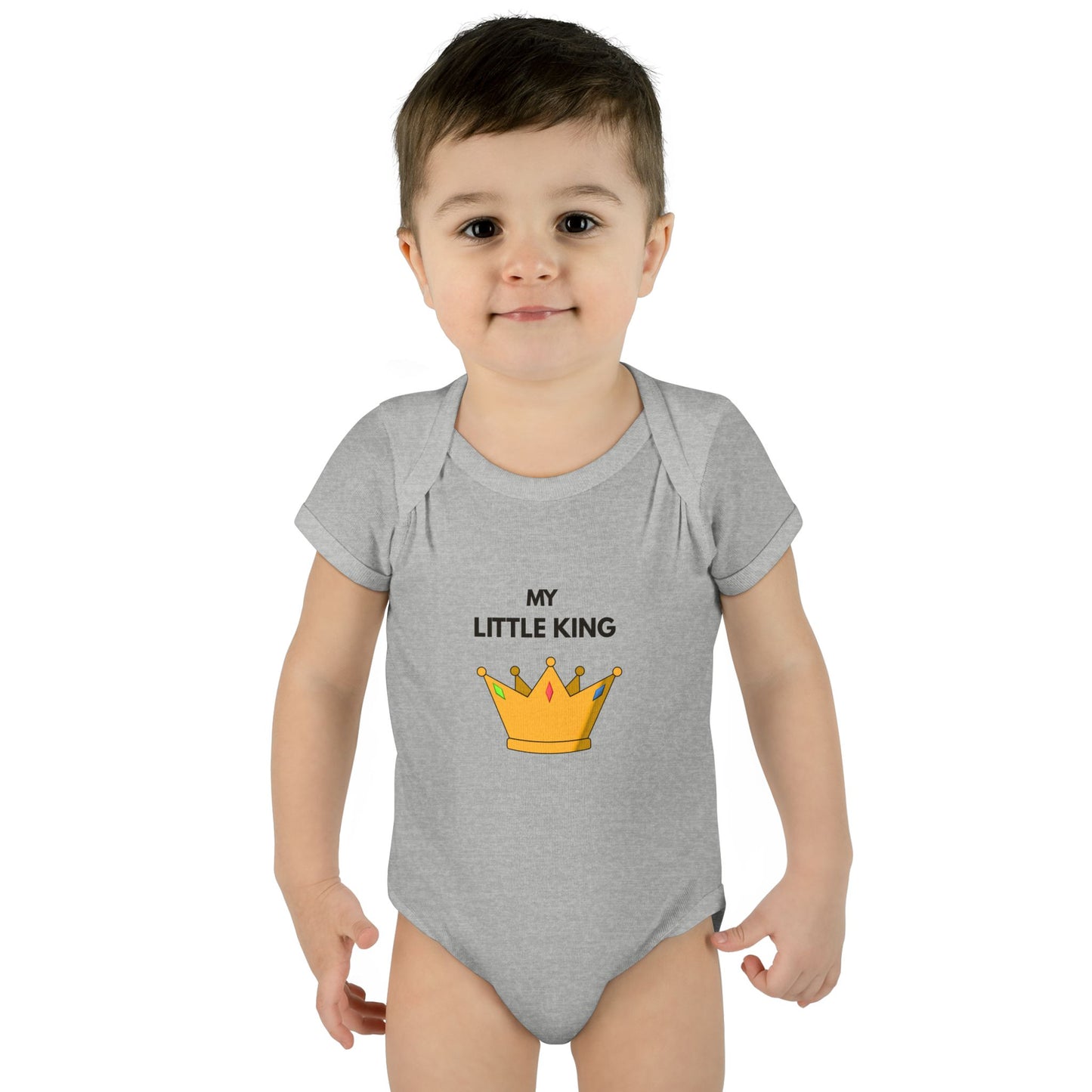 Infant Bodysuit — "My Little King" Baby Onesie