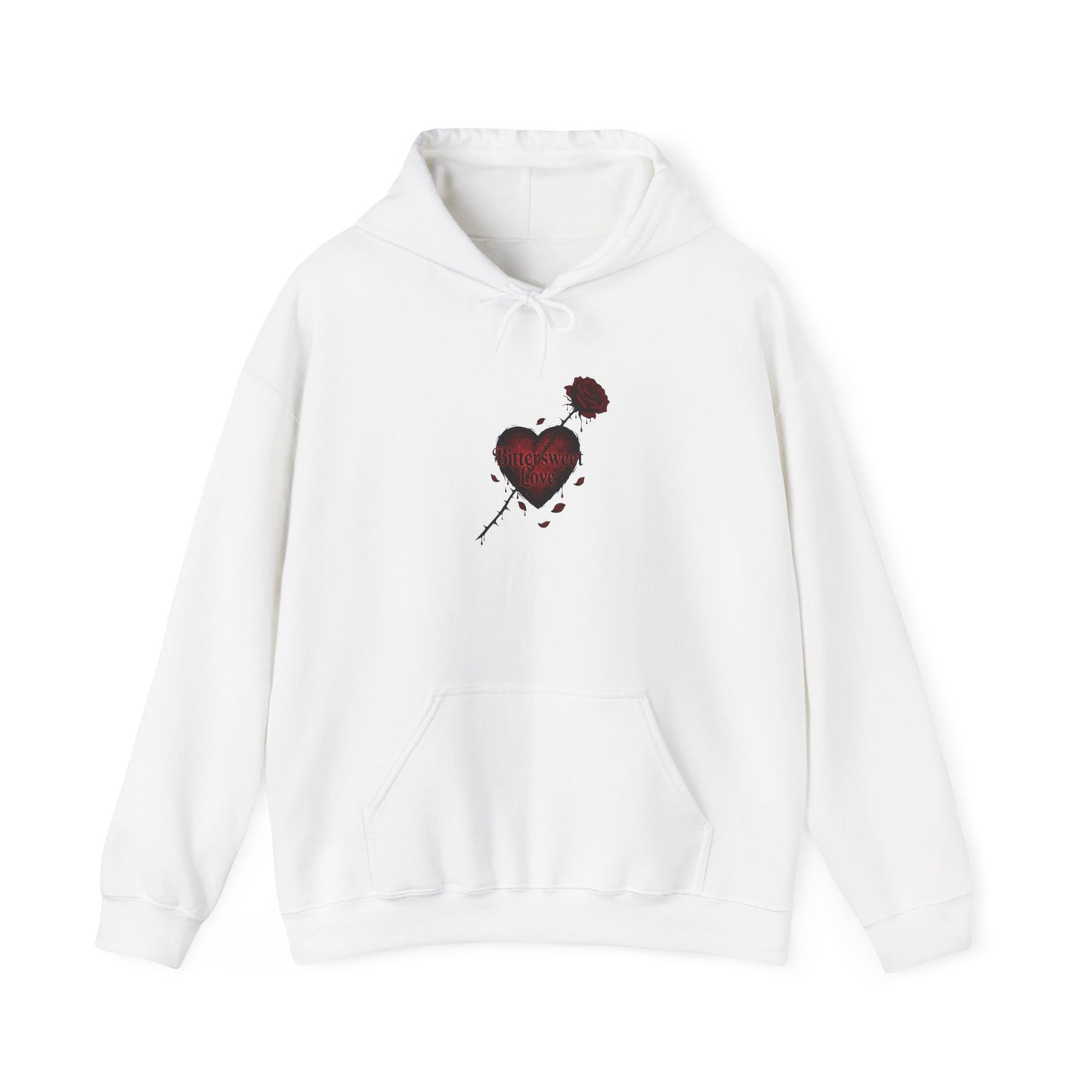 Bleeding Heart Sketch Hoodie | goth valentine, dark romance
