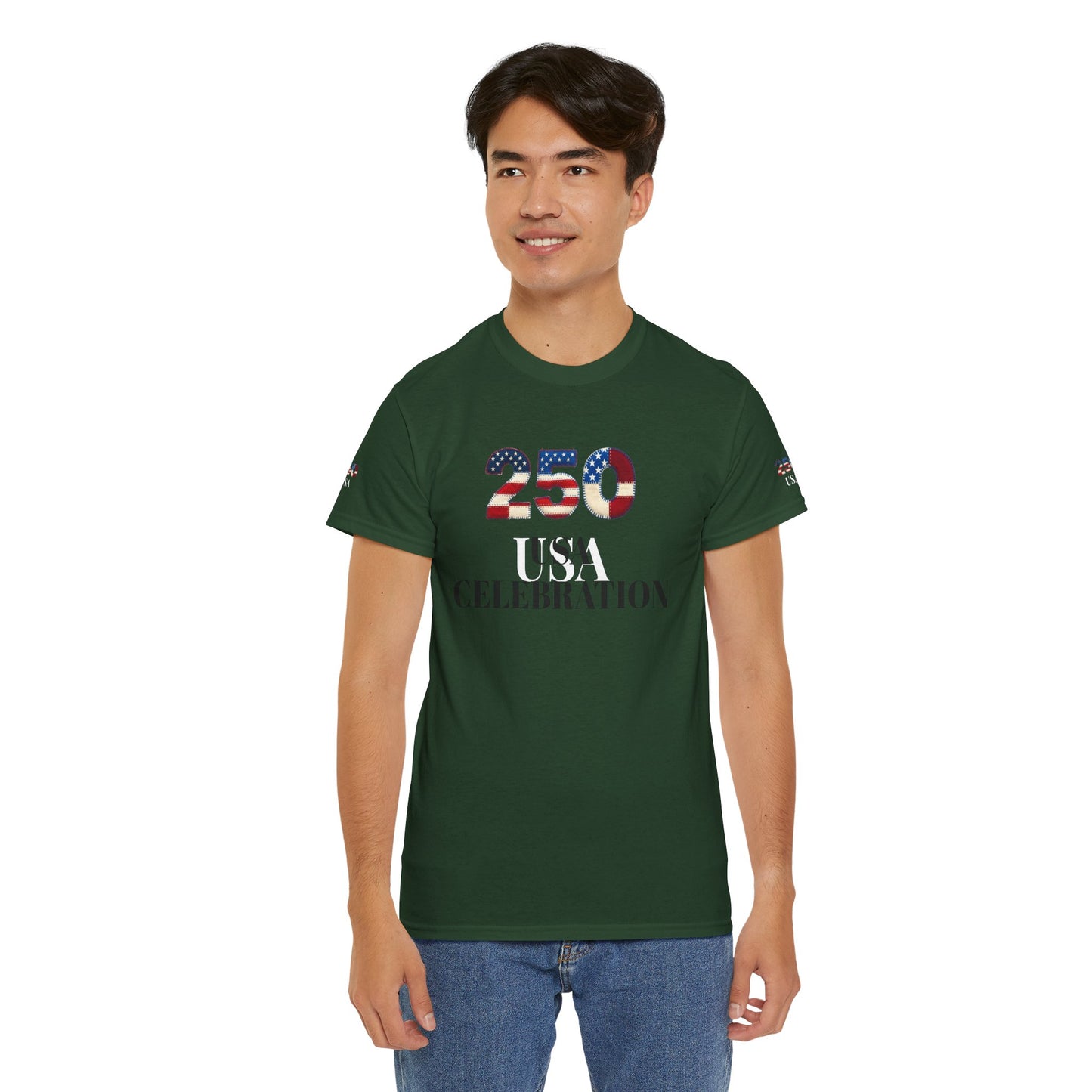 250 USA Celebration T‑Shirt — Patriotic 4th of July Tee