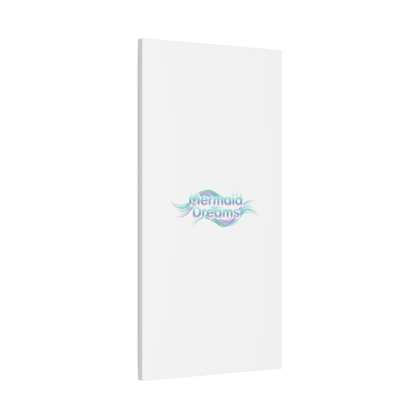 Mermaid Dreams Matte Canvas | iridescent text, pearly word accent
