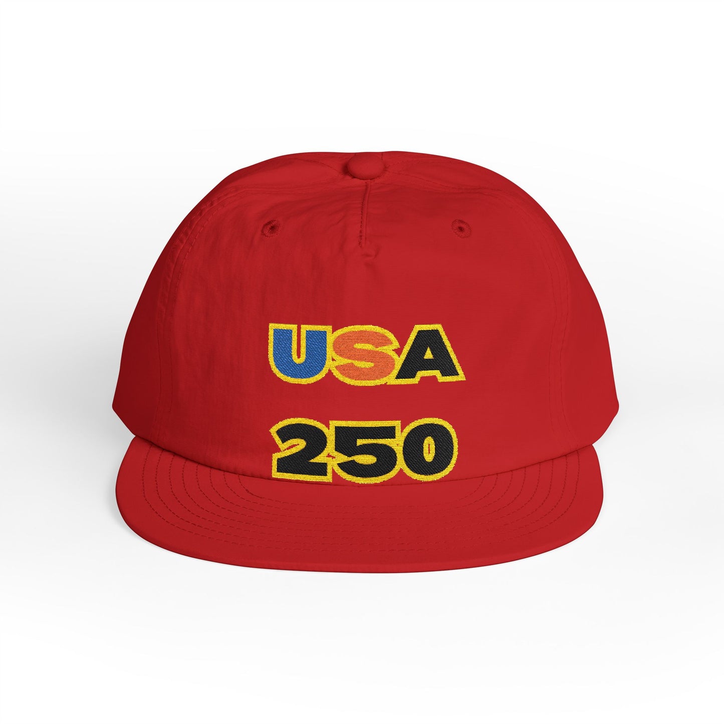 USA 250 Surf Cap | Embroidered Trucker Hat, White Snapback