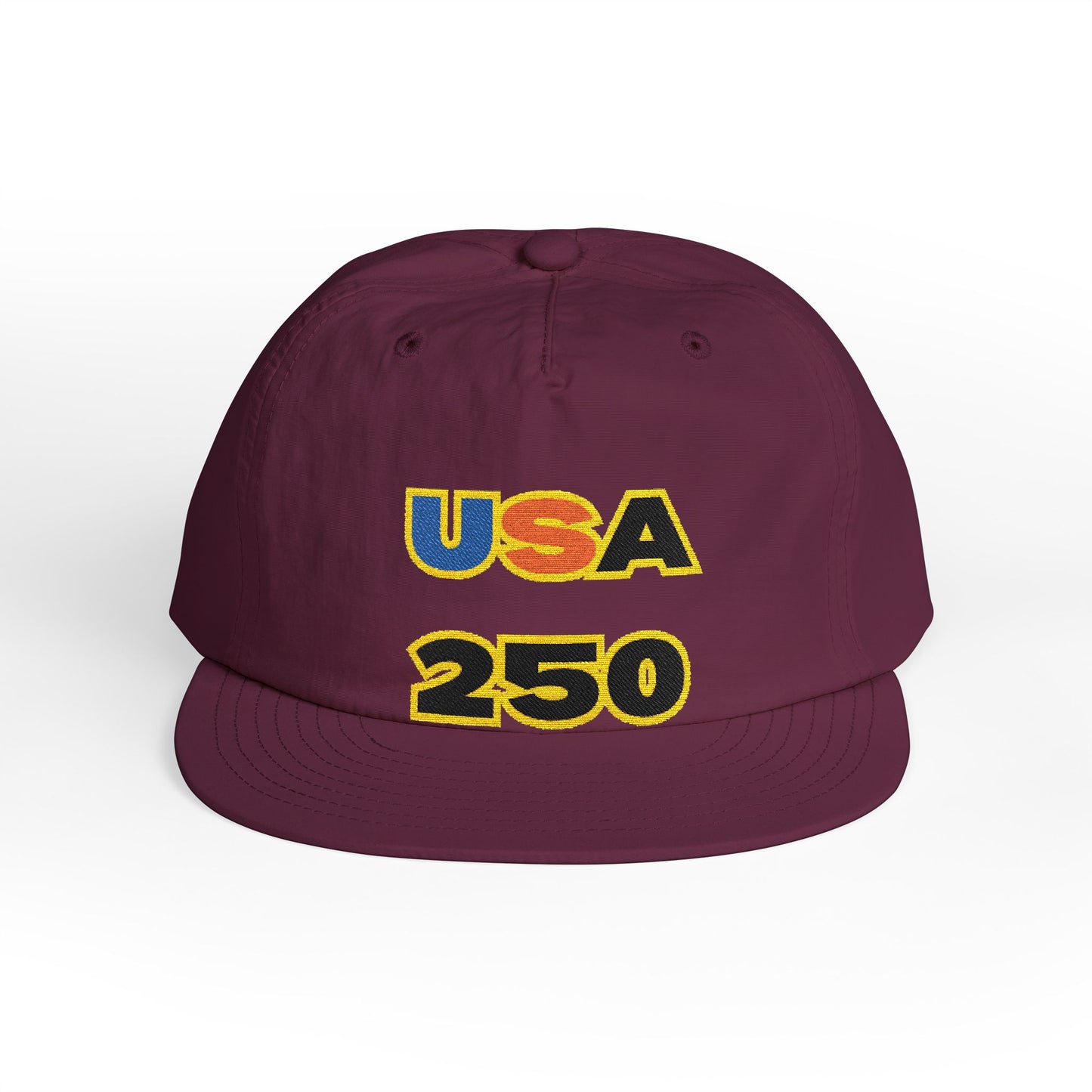 USA 250 Surf Cap | Embroidered Trucker Hat, White Snapback
