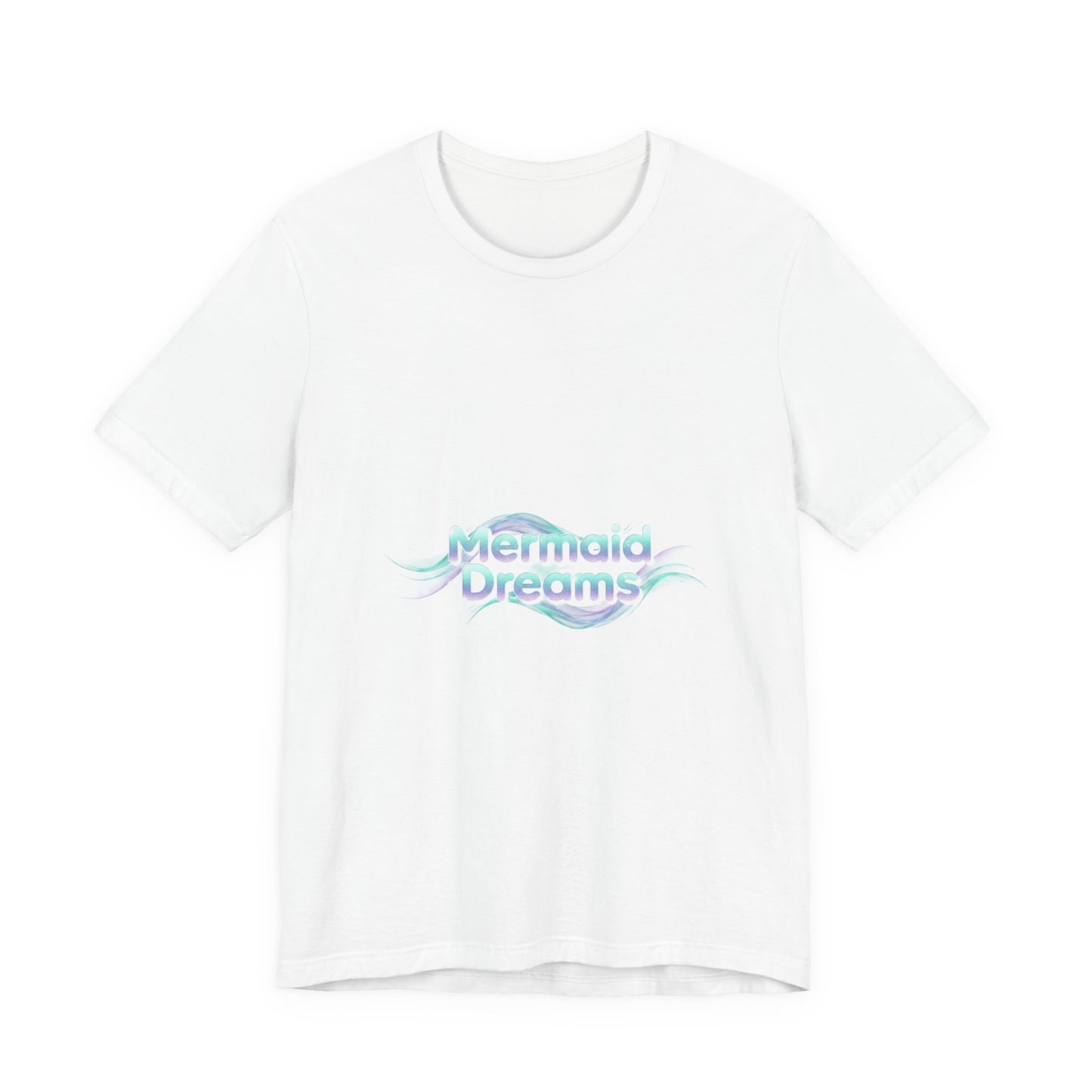 Mermaid Dreams tee | iridescent text, pearly word accent