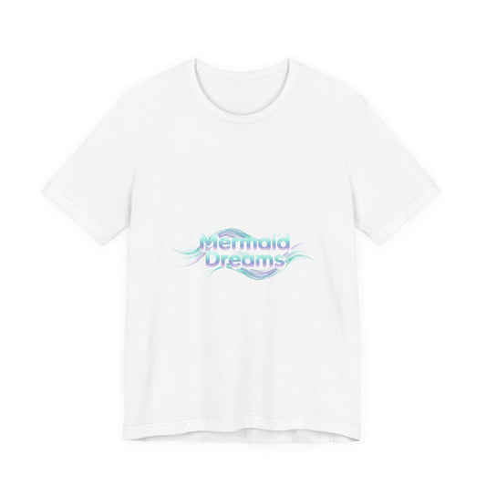 Mermaid Dreams tee | iridescent text, pearly word accent