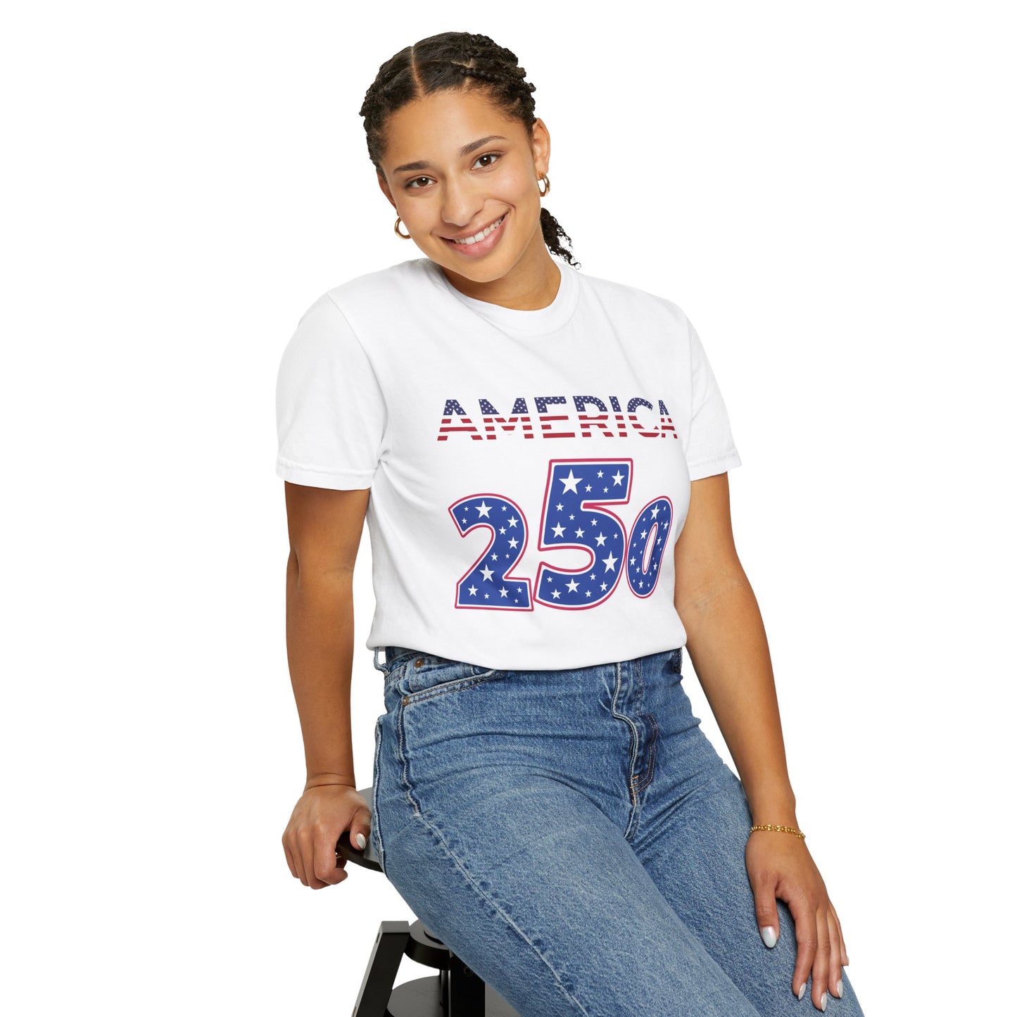 America 250 Patriotic T-Shirt — Fourth of July USA Celebration Tee