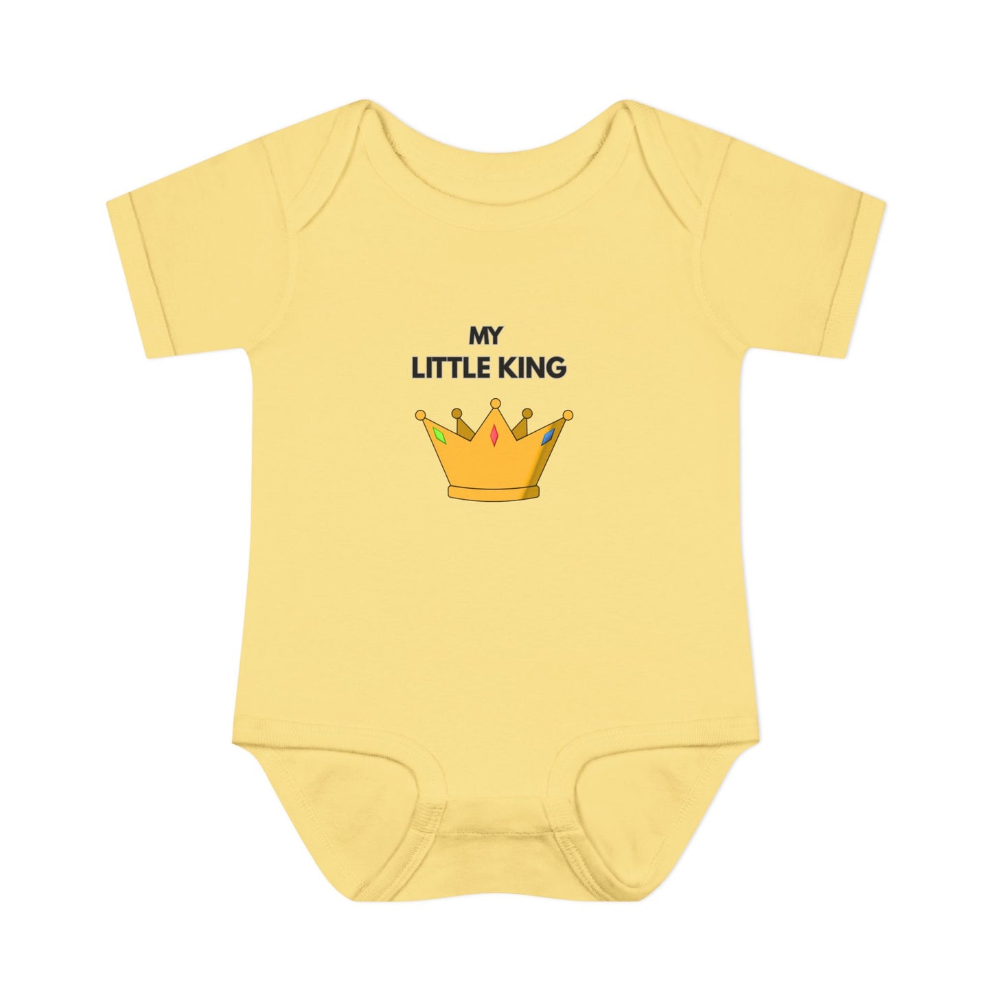 Infant Bodysuit — "My Little King" Baby Onesie