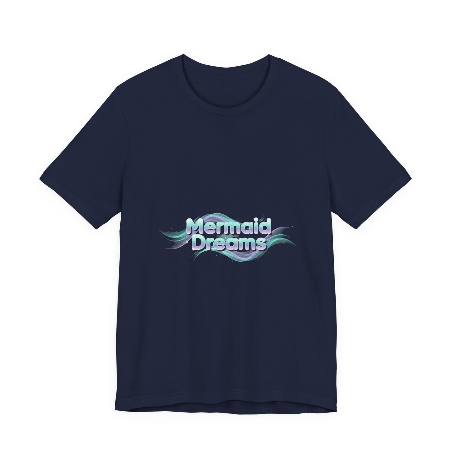 Mermaid Dreams tee | iridescent text, pearly word accent