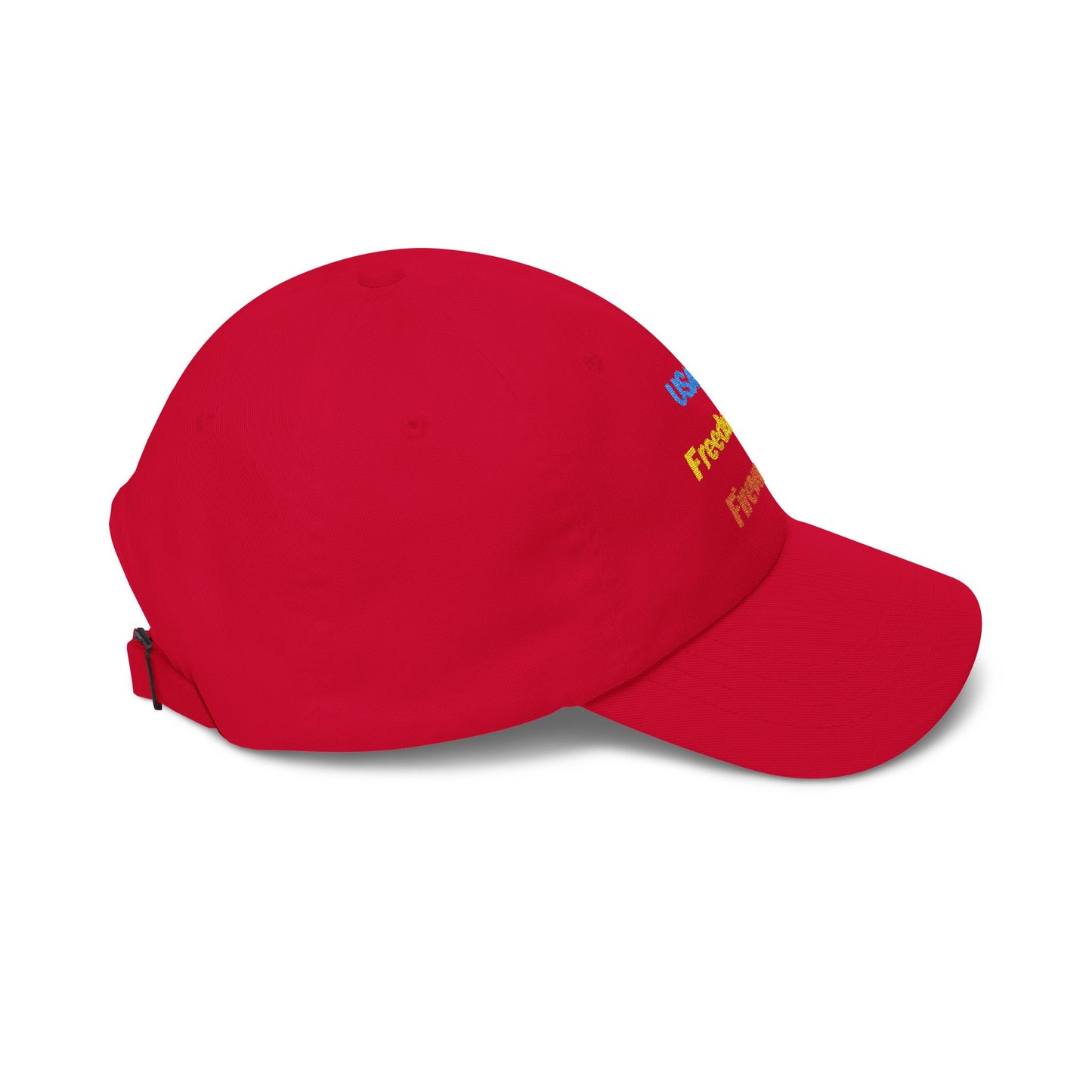 USA Freedom Fireworks Classic Dad Cap | Patriotic Embroidered Hat