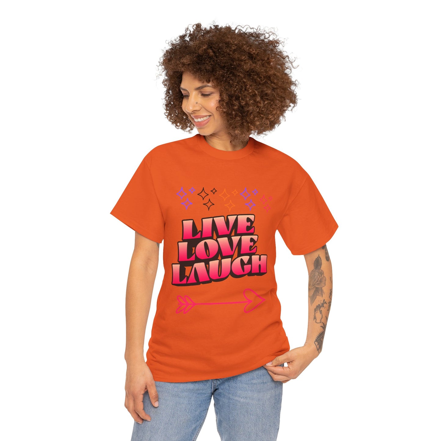Live Love Laugh Women's Tee — Inspirational Graphic T-Shirt