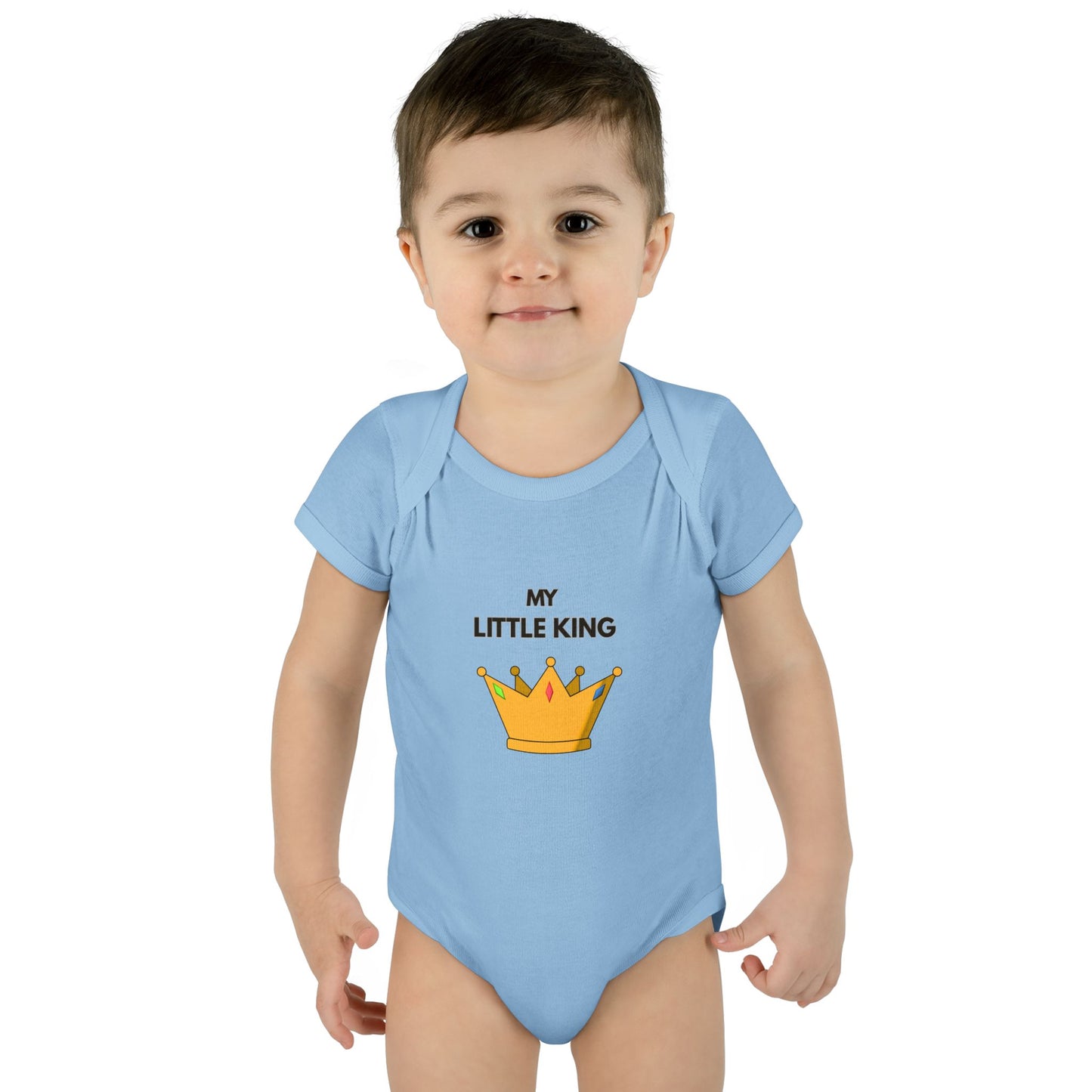 Infant Bodysuit — "My Little King" Baby Onesie