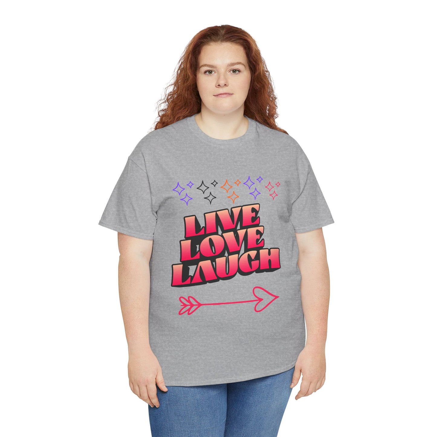 Live Love Laugh Women's Tee — Inspirational Graphic T-Shirt