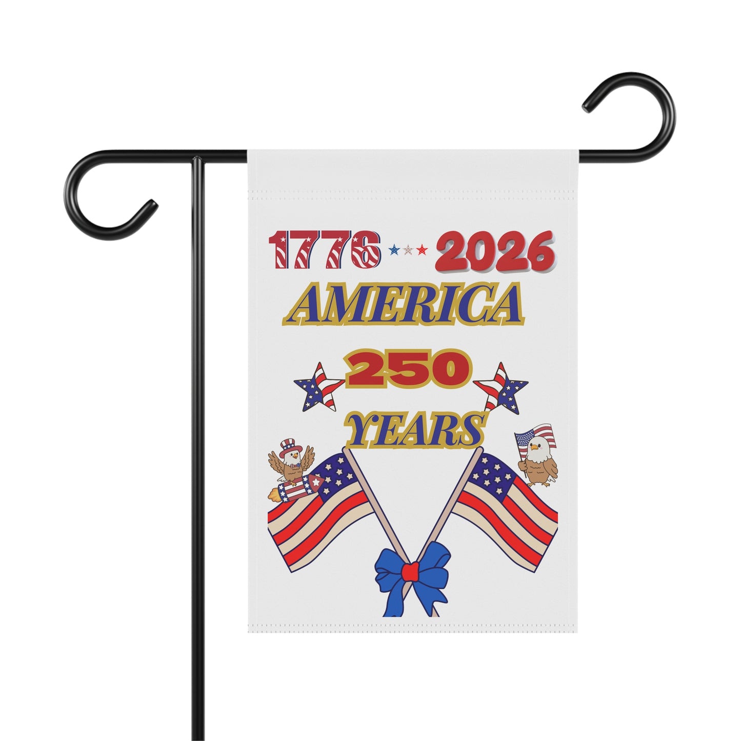 1776-2026 America 250 Years celebration banner | Patriotic Flag House Banner