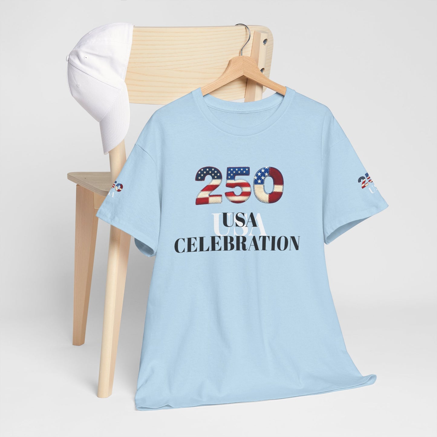 250 USA Celebration T‑Shirt — Patriotic 4th of July Tee