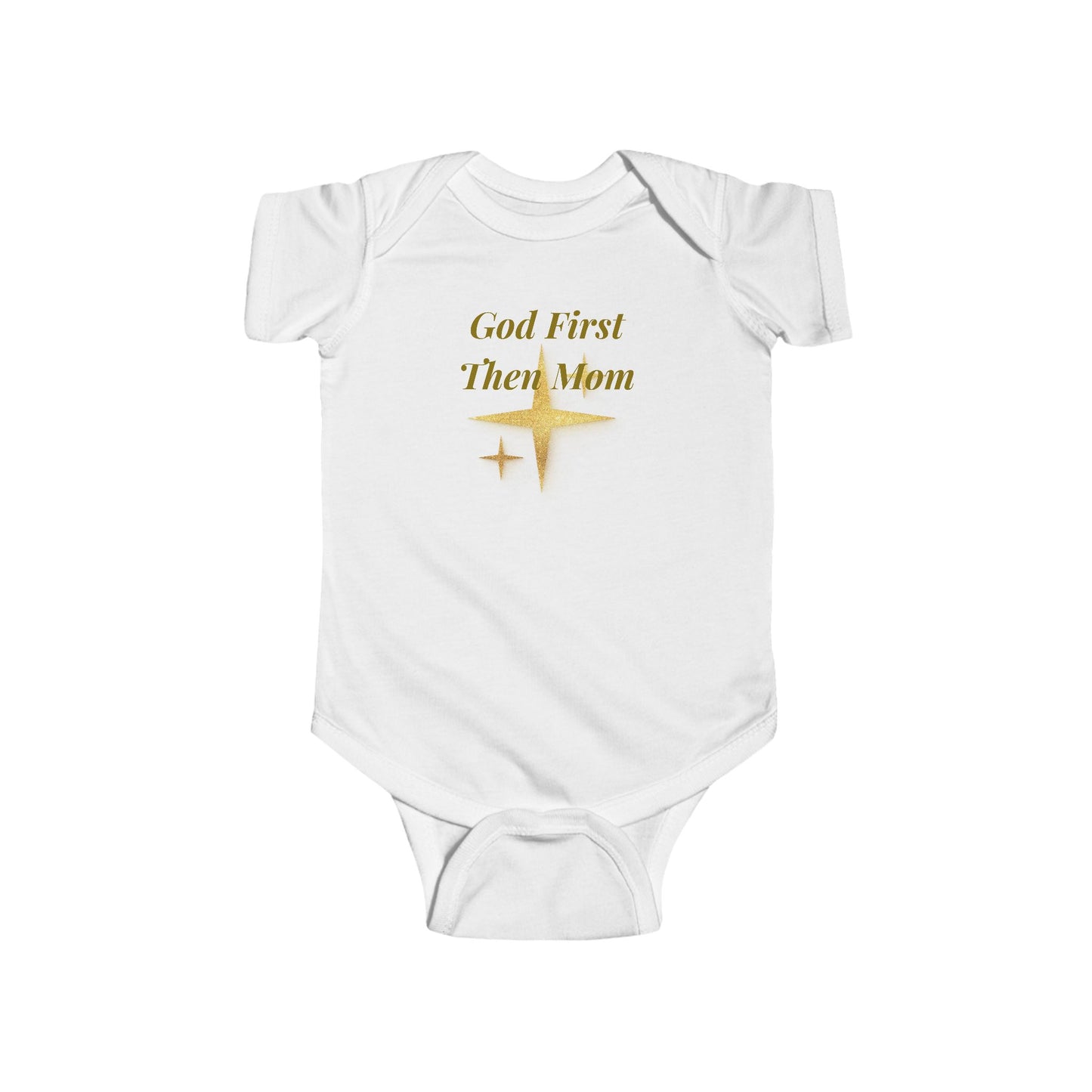 God First, Then Mom Infant Bodysuit — Religious Baby Onesie