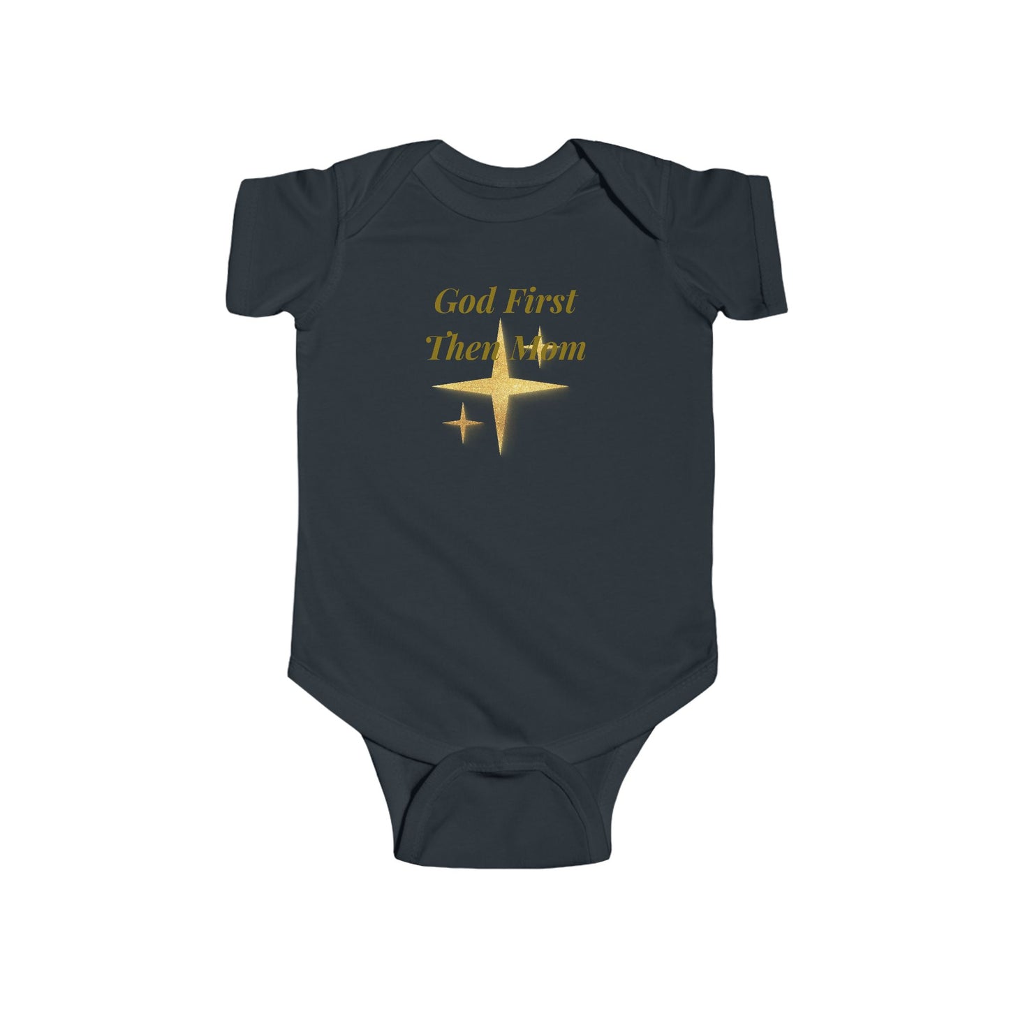 God First, Then Mom Infant Bodysuit — Religious Baby Onesie