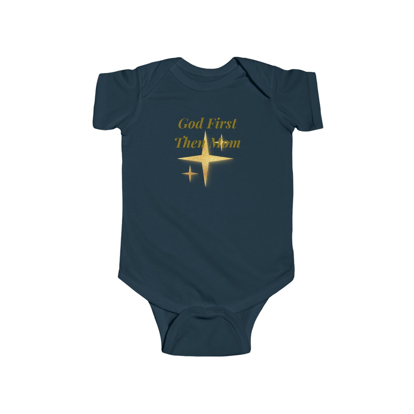 God First, Then Mom Infant Bodysuit — Religious Baby Onesie