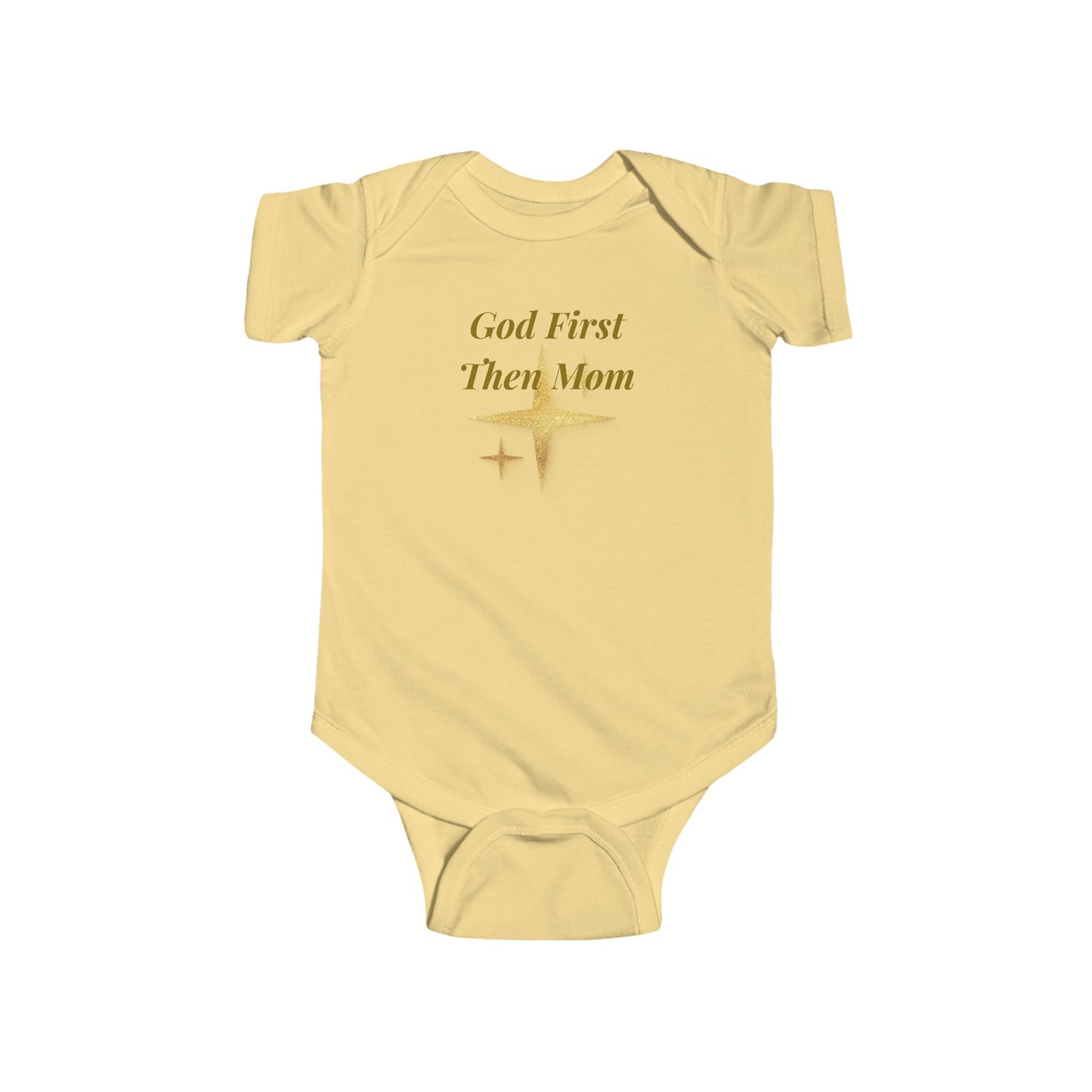 God First, Then Mom Infant Bodysuit — Religious Baby Onesie
