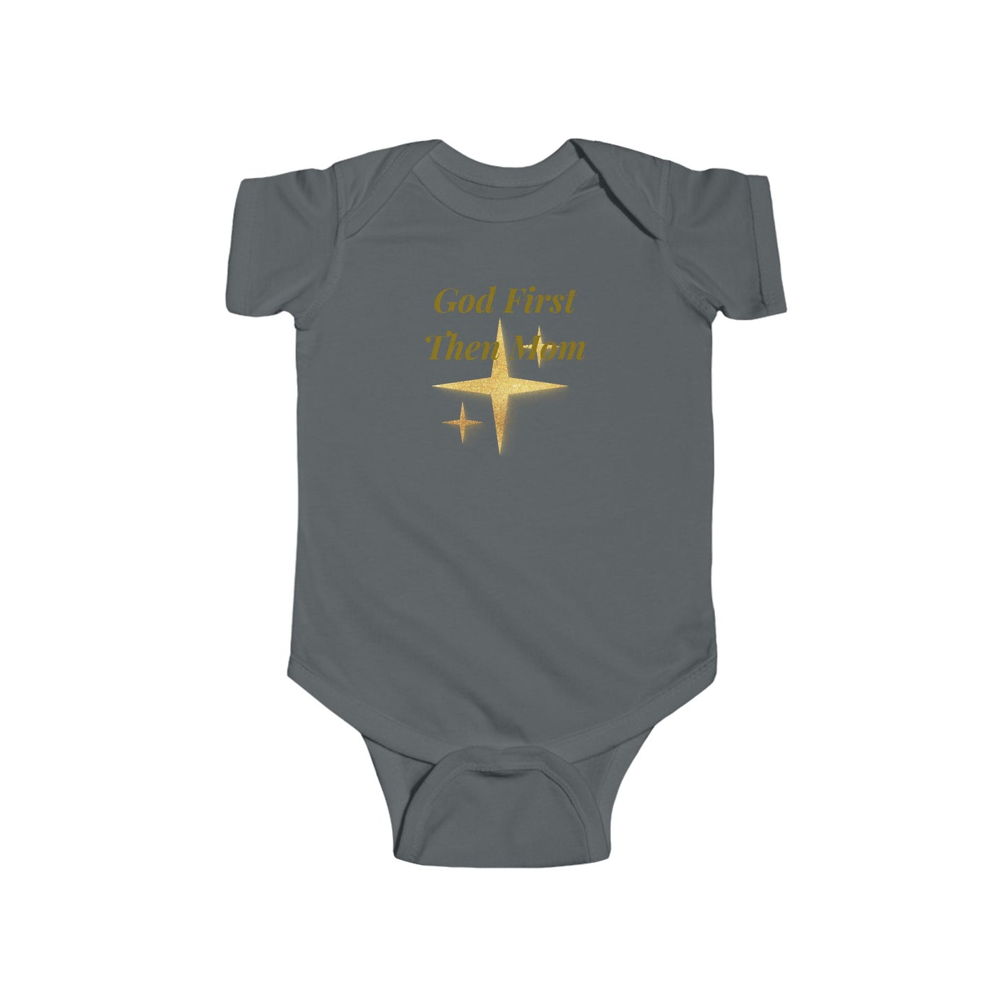 God First, Then Mom Infant Bodysuit — Religious Baby Onesie