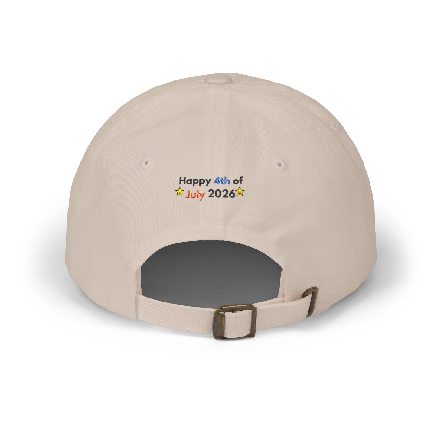 Happy 4th of July 2026 Dad Cap | Patriotic Embroidered Baseball Hat