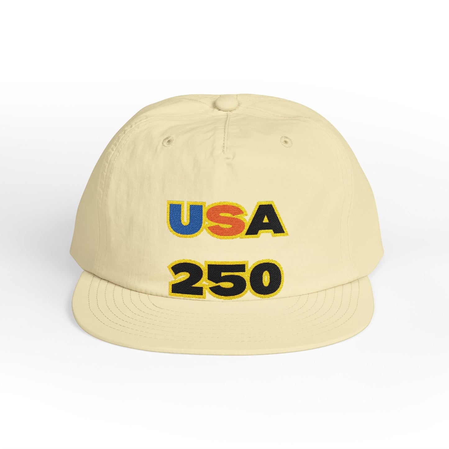 USA 250 Surf Cap | Embroidered Trucker Hat, White Snapback