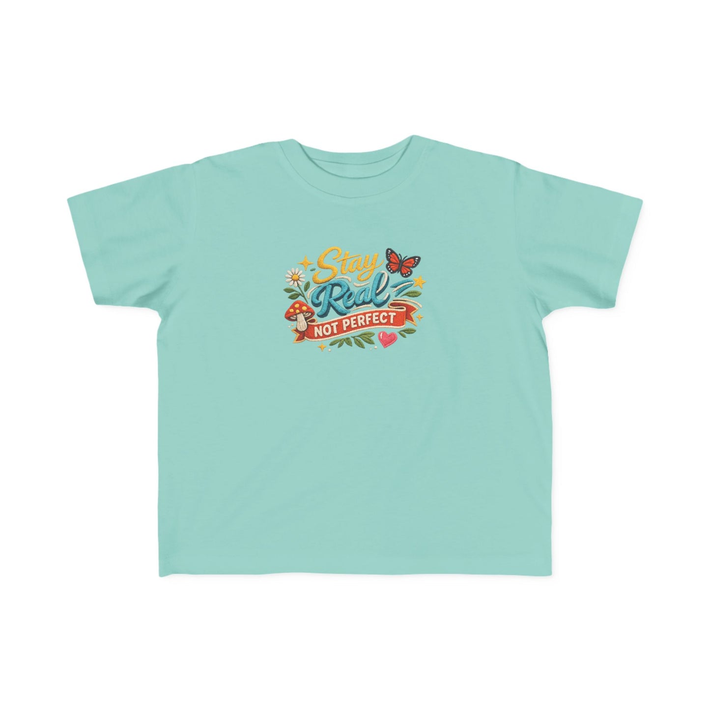Dream Big Babe Toddler Tee | Retro Floral Butterfly Graphic