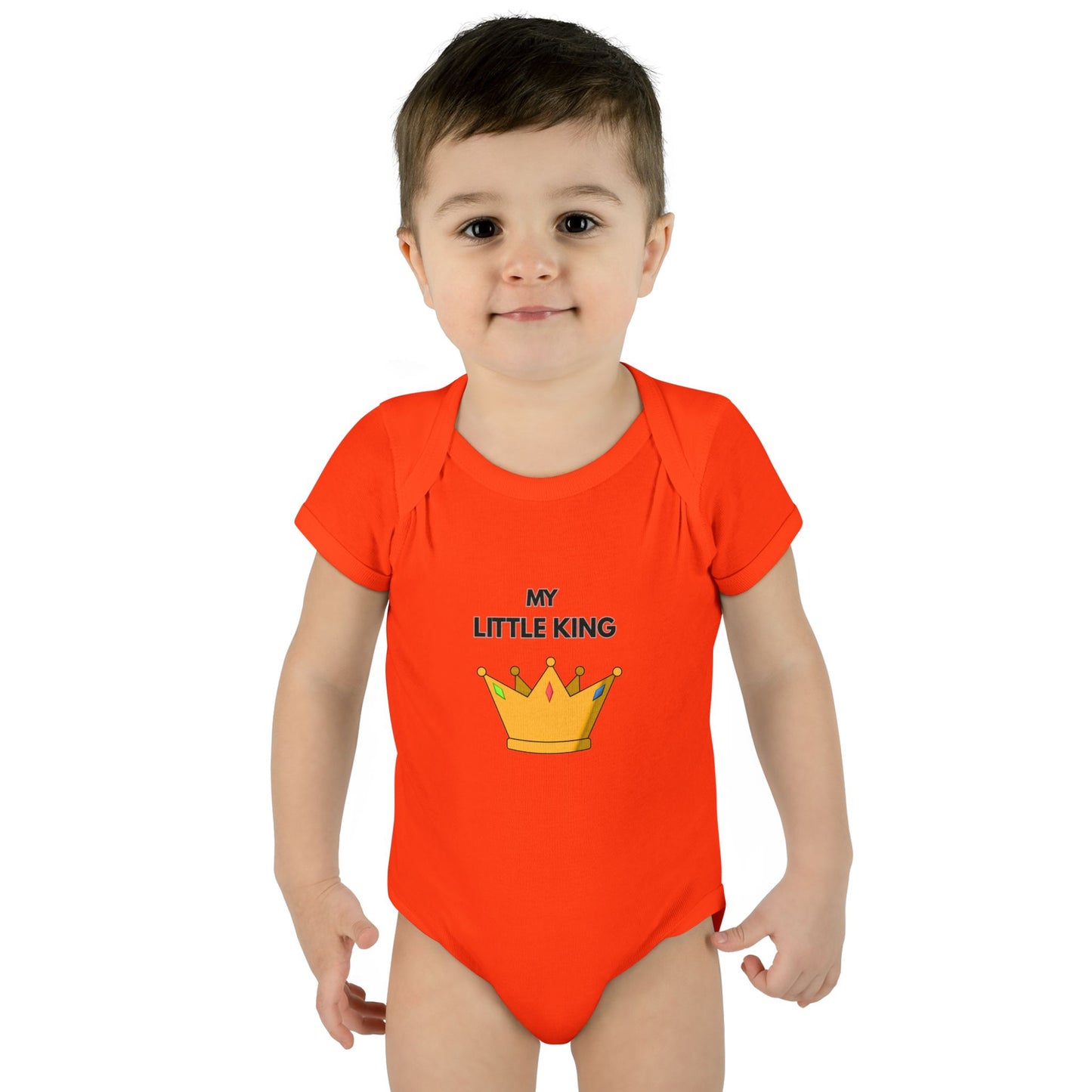 Infant Bodysuit — "My Little King" Baby Onesie