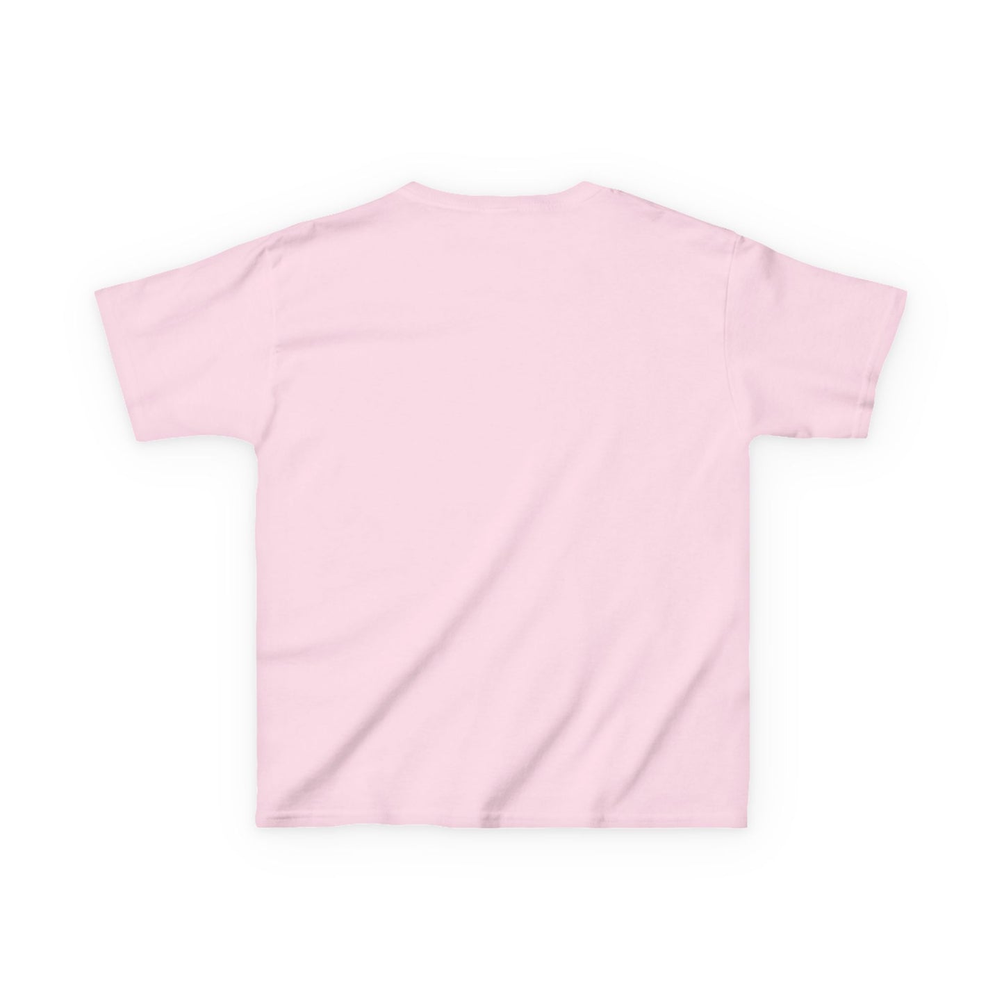 Kids Tee — Minimal "Always Be Curious" Rainbow Text