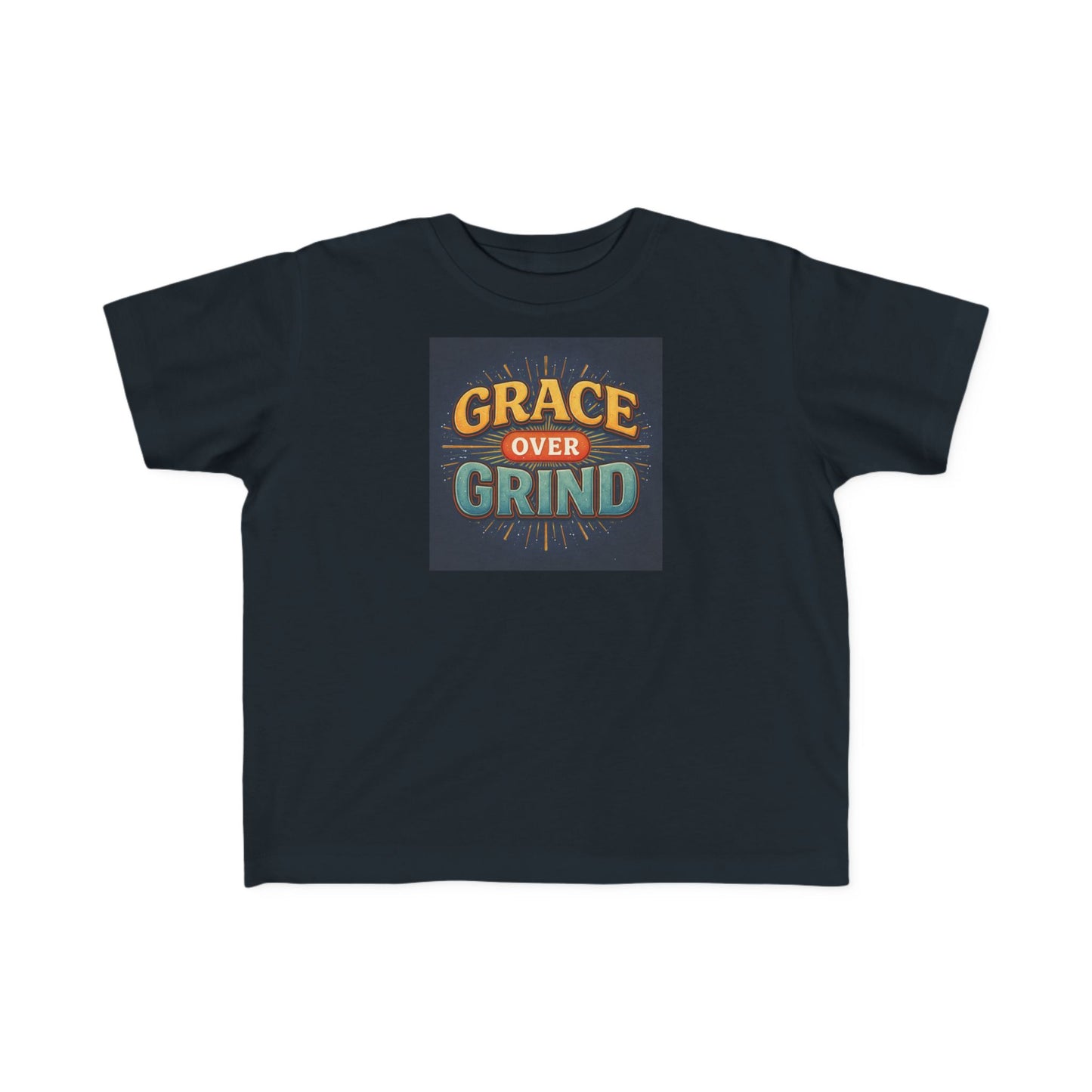 Grace Over Grind Retro Inspirational Toddler T-Shirt