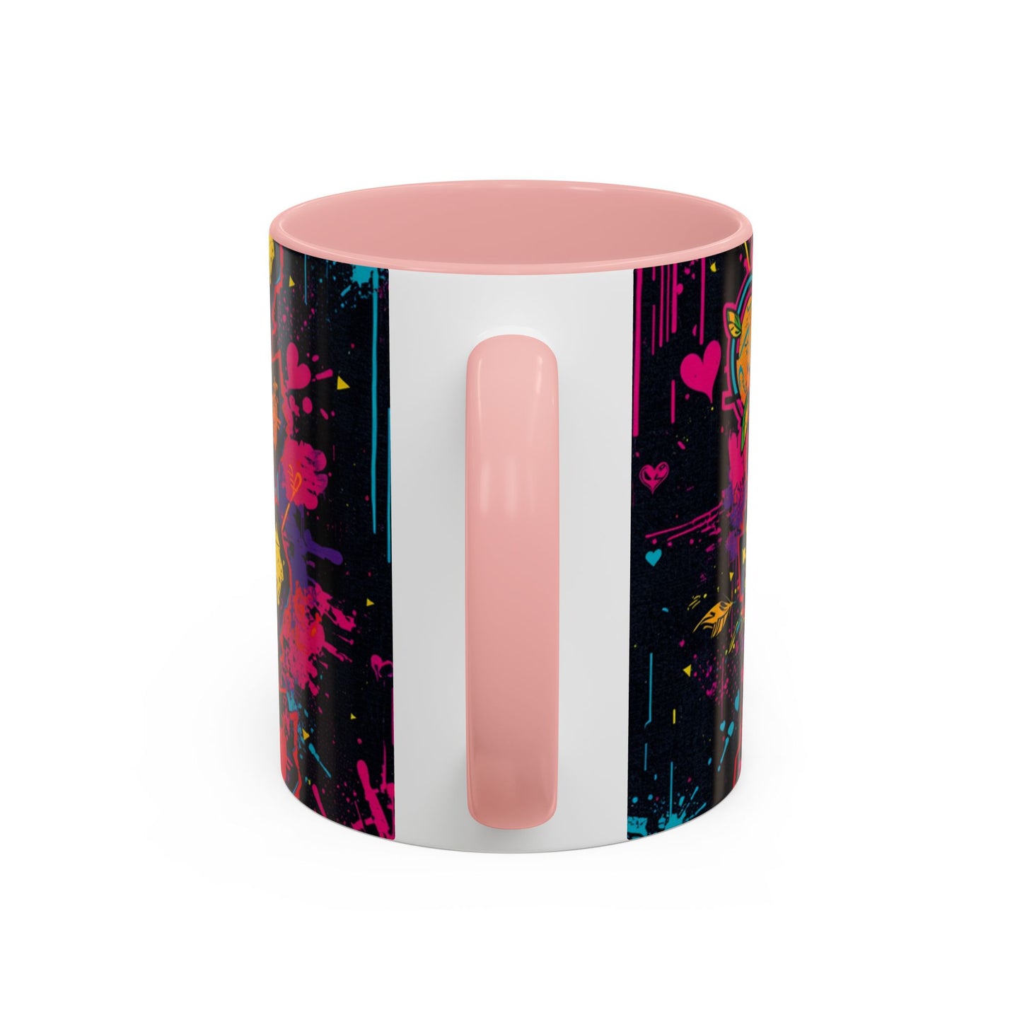 Love Over Hate Accent Coffee Mug — 11/15 oz Inspirational Ceramic Mug