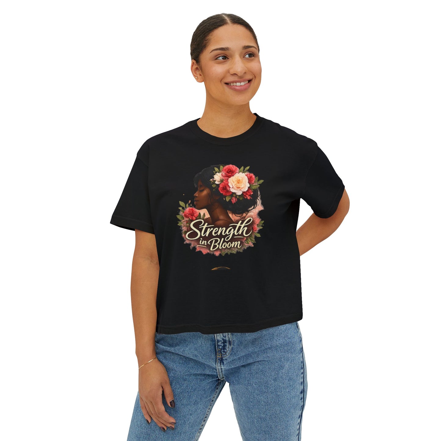 Strength in Bloom Women's Boxy Tee