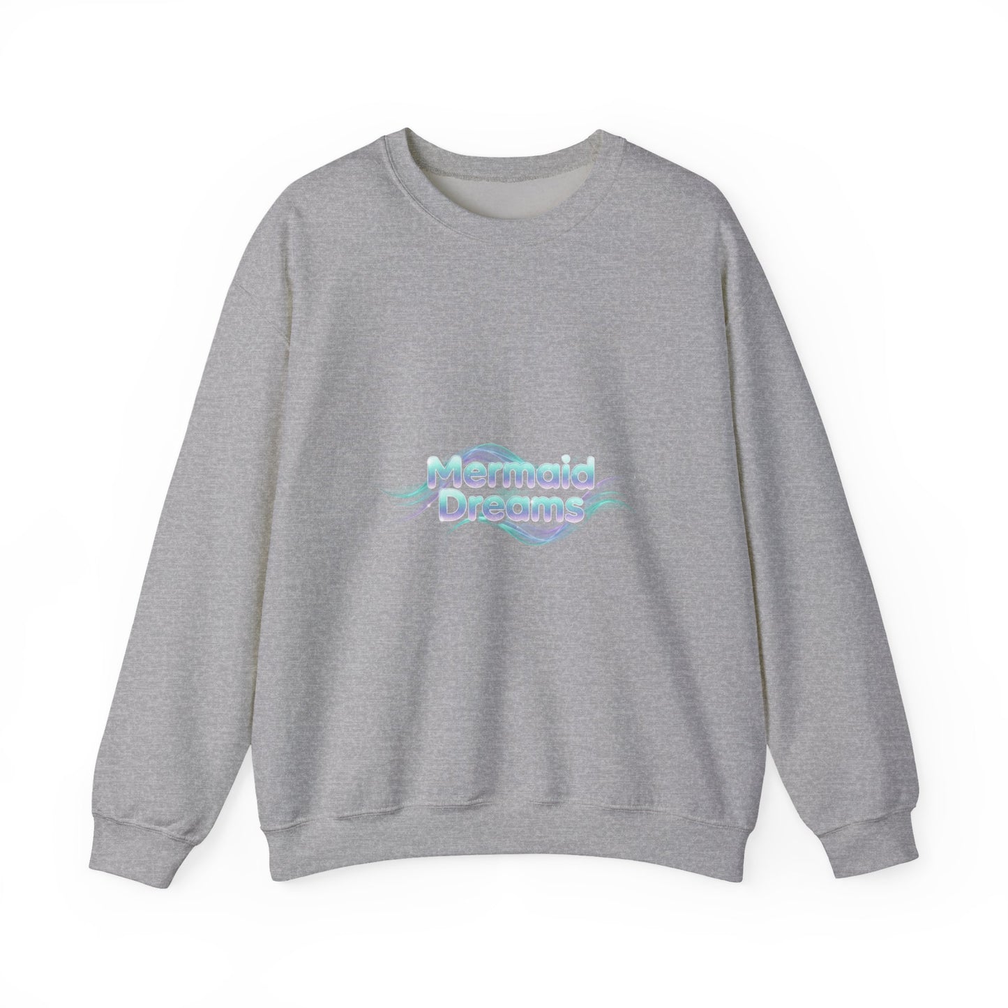 Mermaid Dreams Sweatshirt | iridescent text, pearly word accent