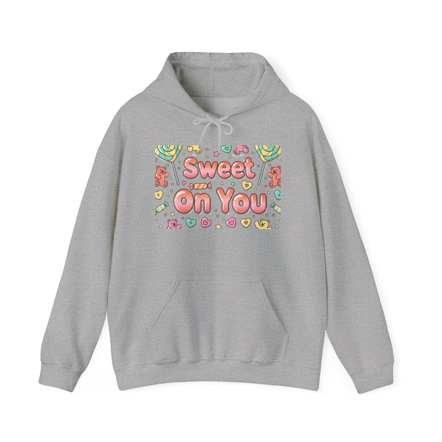 Sweet on You Hooded Sweatshirt | Cute Script Typography, Valentine Inspired