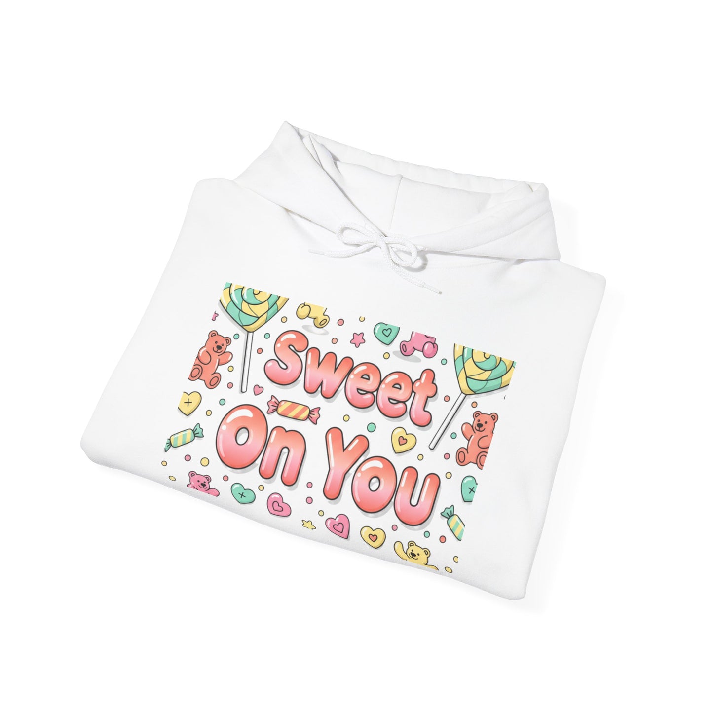 Sweet on You Hooded Sweatshirt | Cute Script Typography, Valentine Inspired
