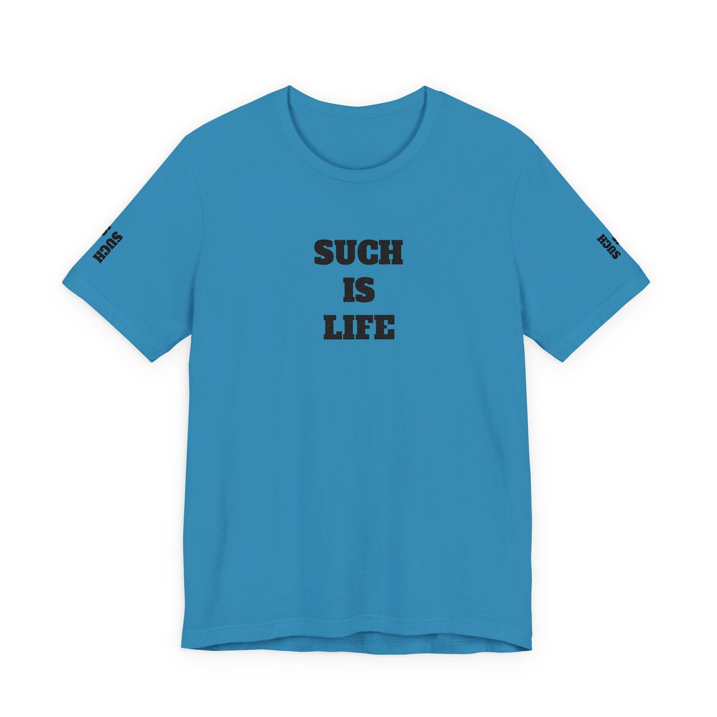 Such Is Life tee | Minimalist typographic shirt, black text on white
