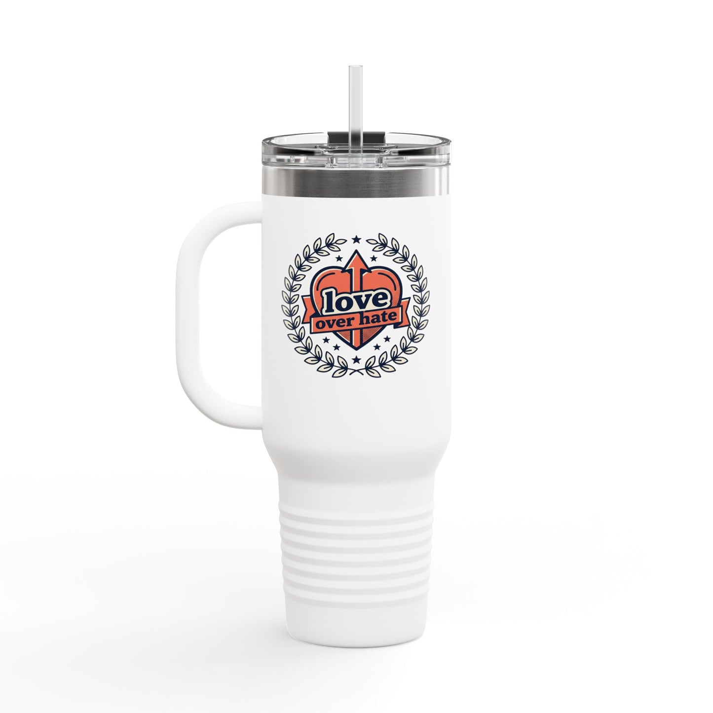 40oz Insulated Travel Mug — Multipack Sizes (White or Transparent)